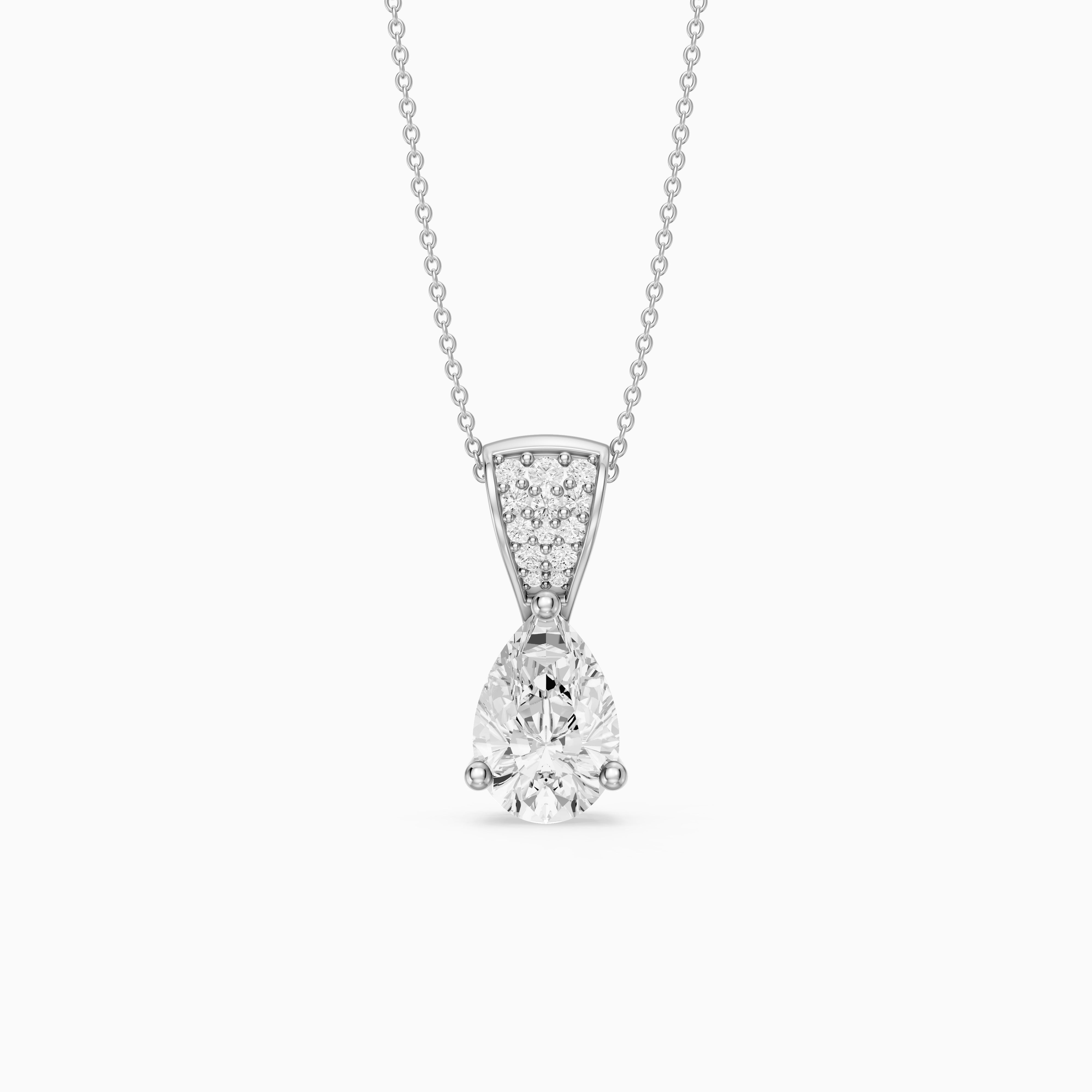Betty Pear Lab Grown Diamond Drop Pendant