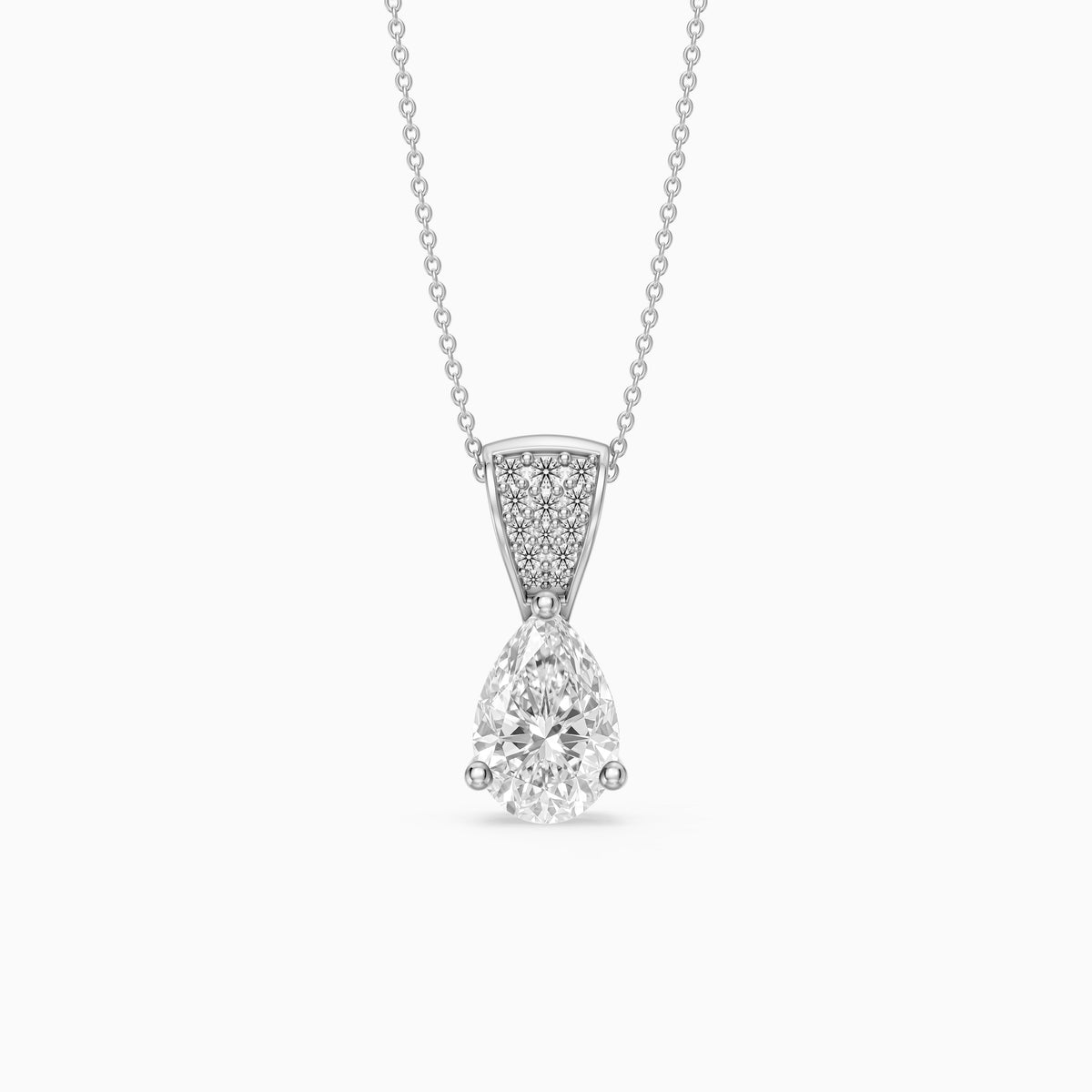 Betty Pear Lab Grown Diamond Drop Pendant