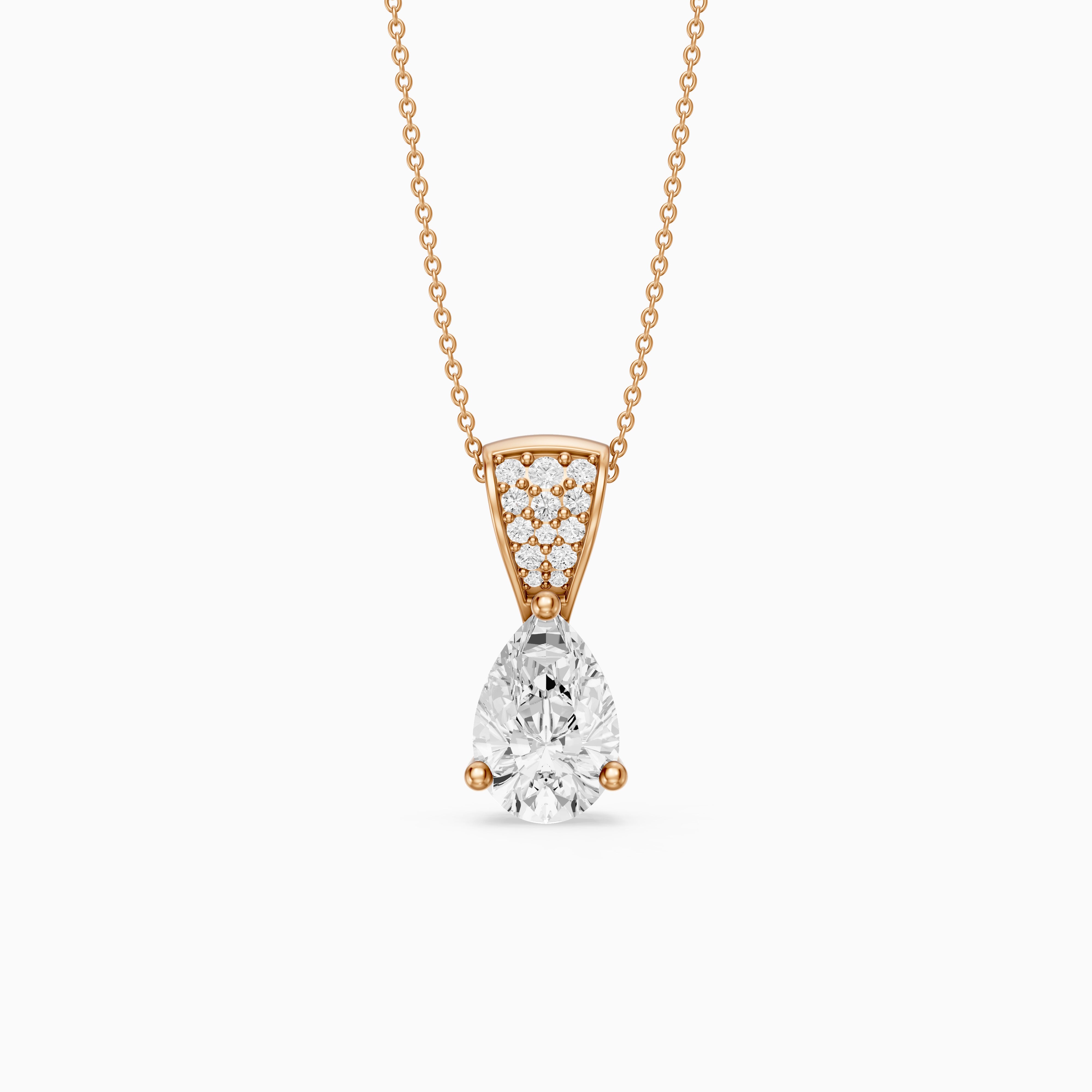 Betty Pear Lab Grown Diamond Drop Pendant