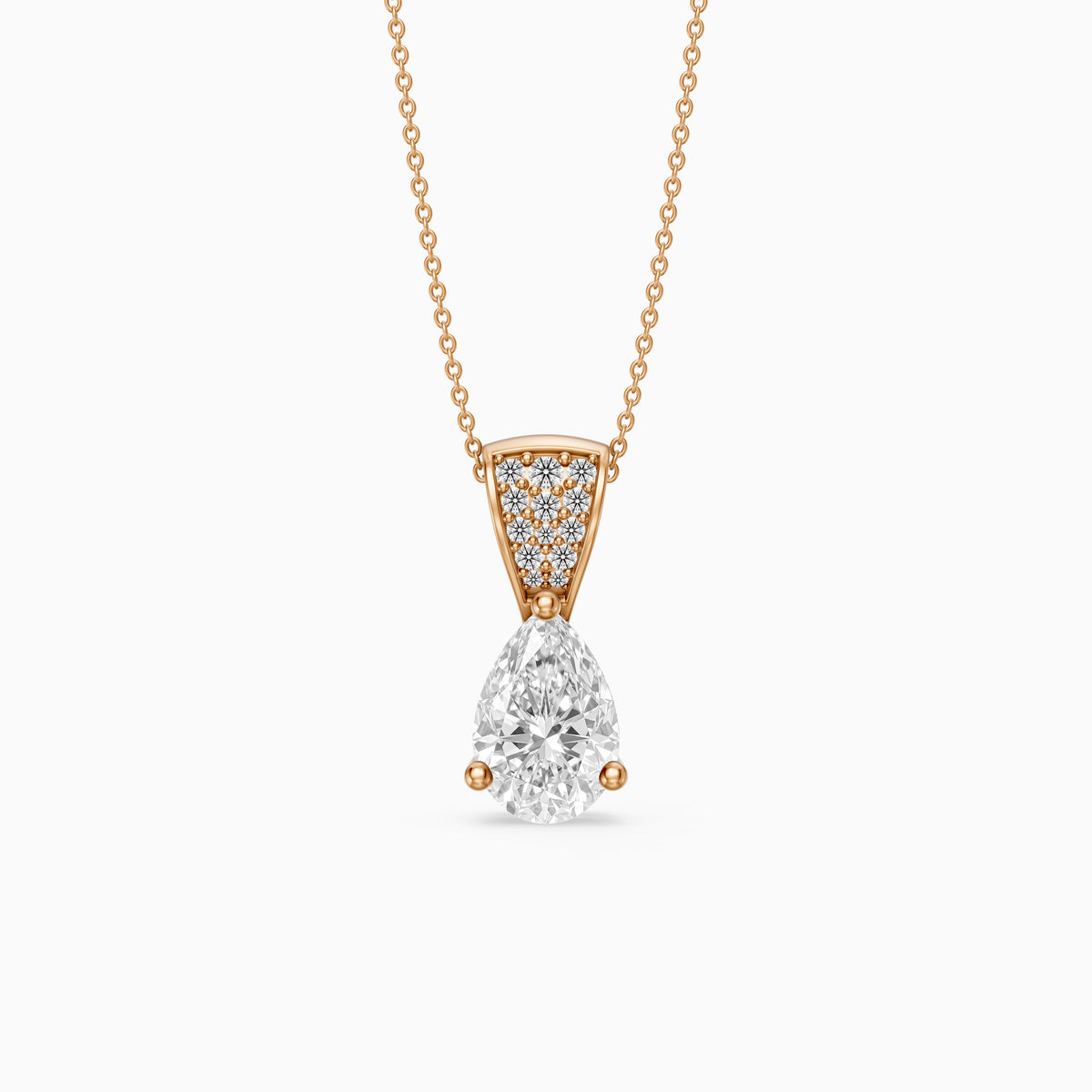 Betty Pear Lab Grown Diamond Drop Pendant