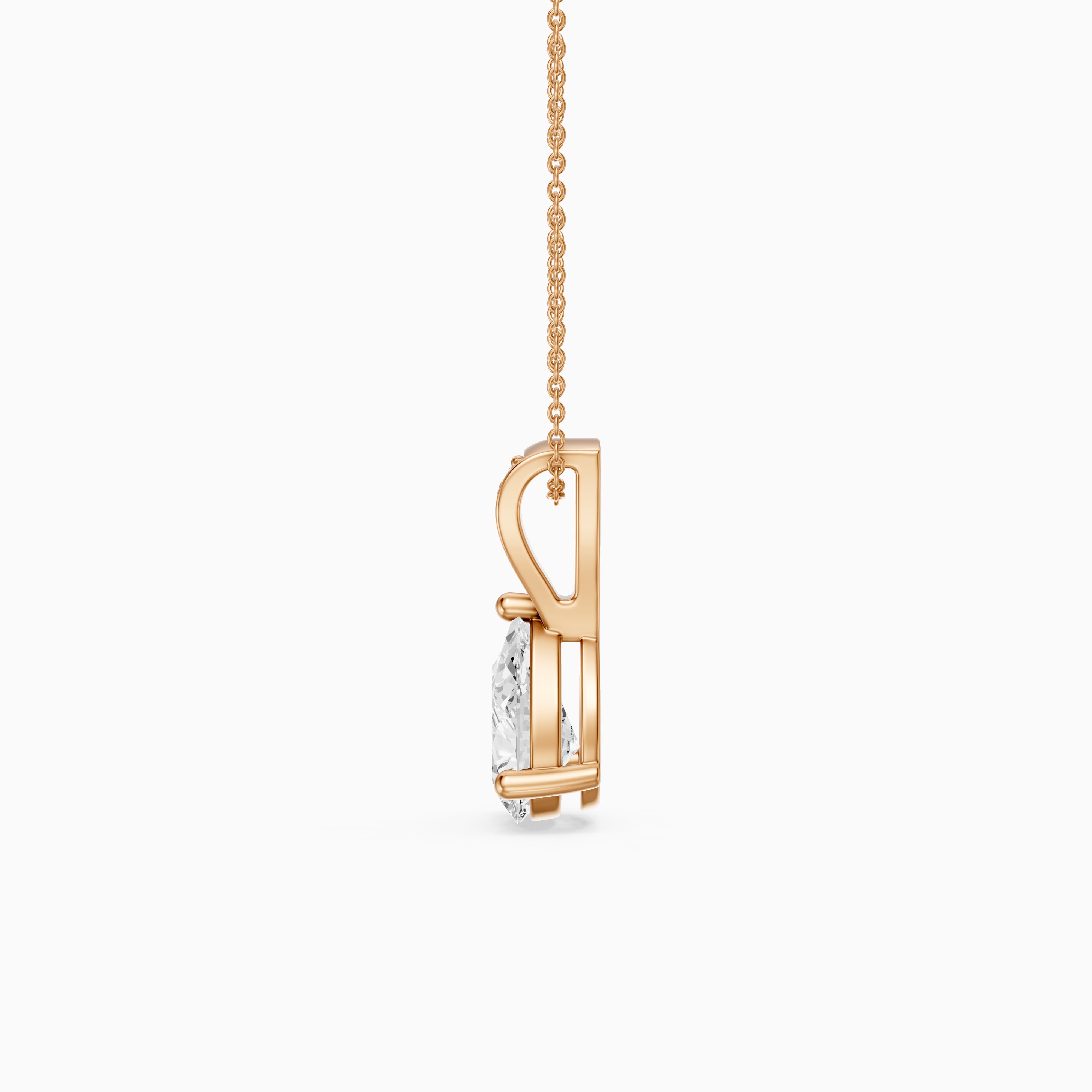 Betty Pear Lab Grown Diamond Drop Pendant