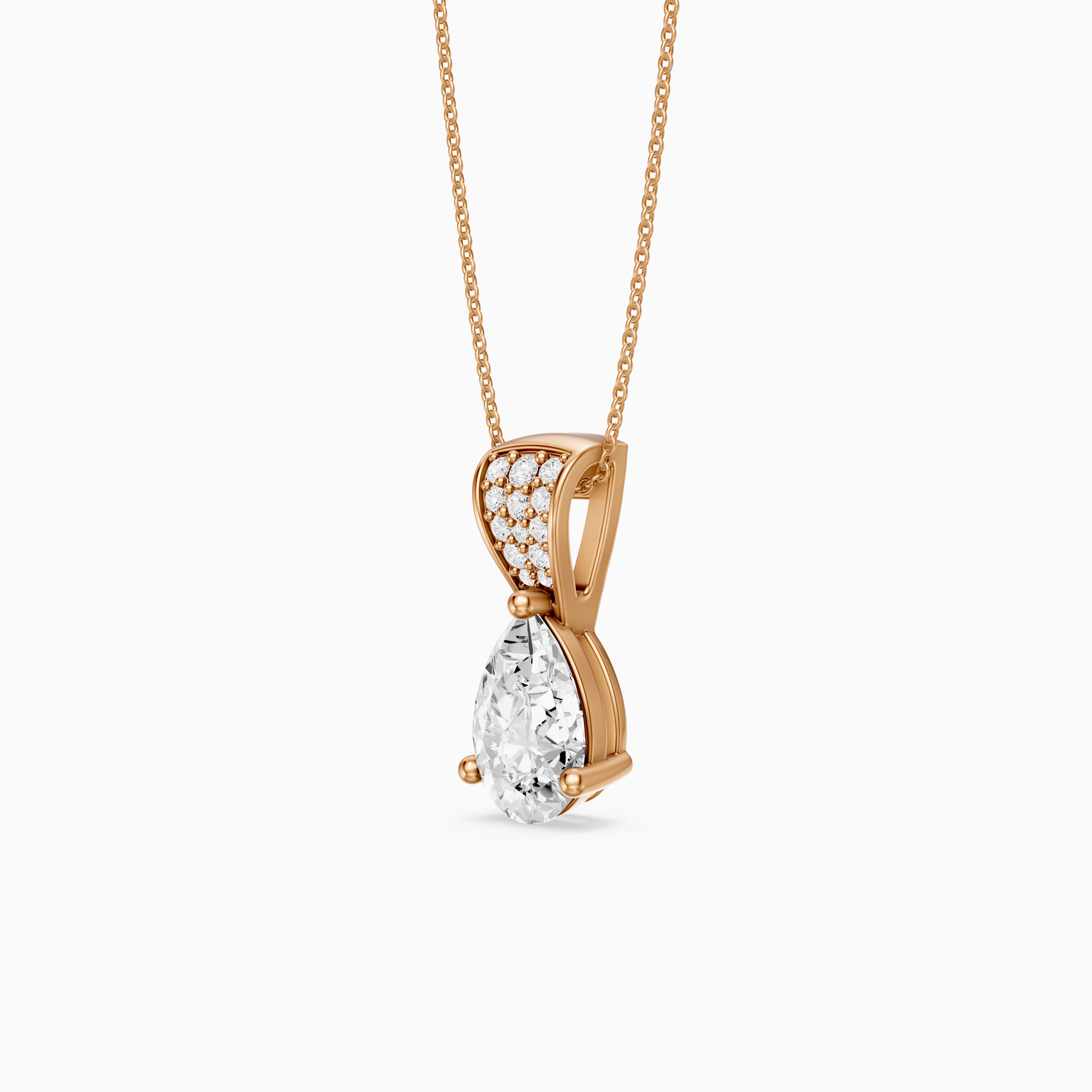 Betty Pear Lab Grown Diamond Drop Pendant