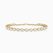Malencia Round Shape Lab Grown Diamond Tennis Bracelet