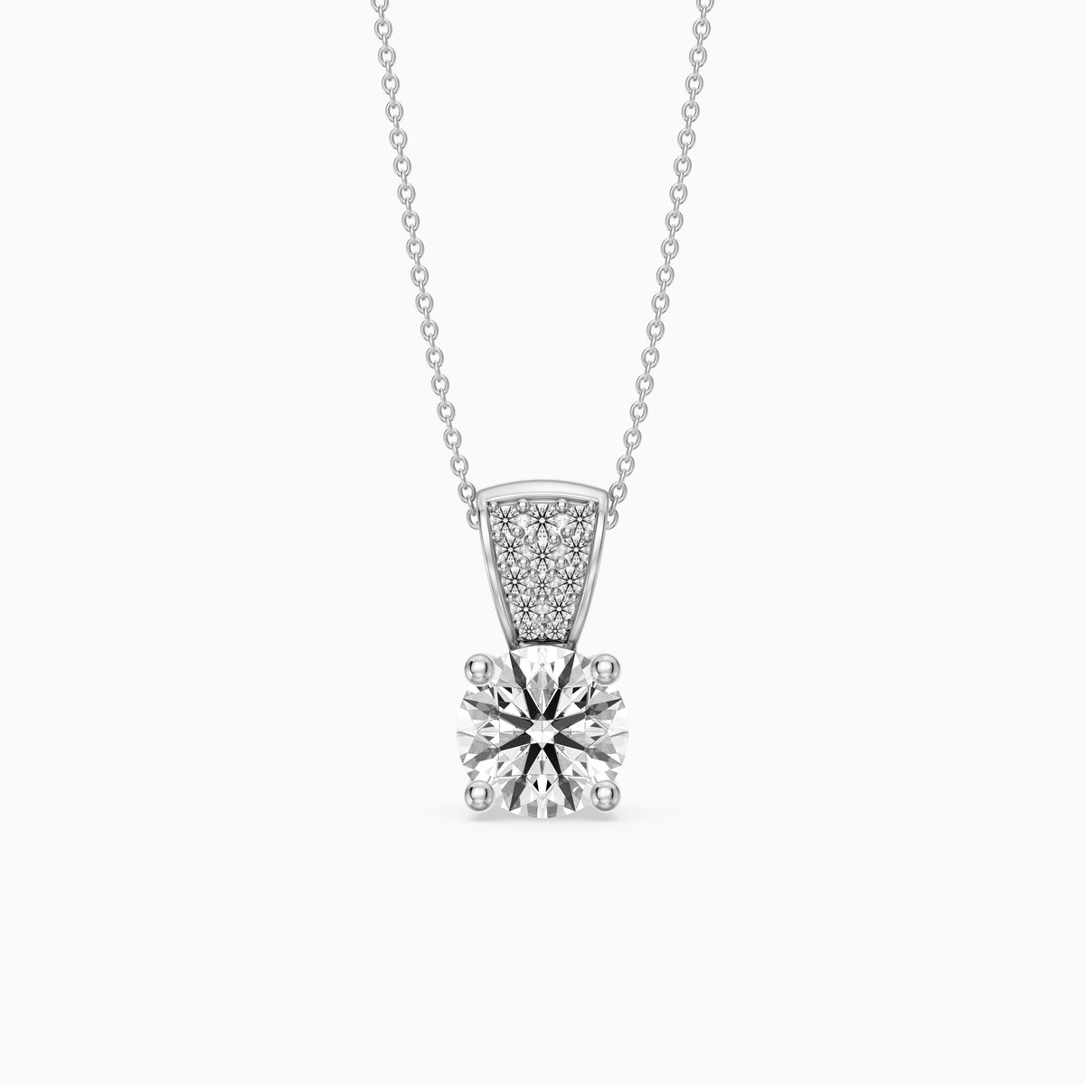Jennifer Round Lab Grown Diamond Drop Pendant