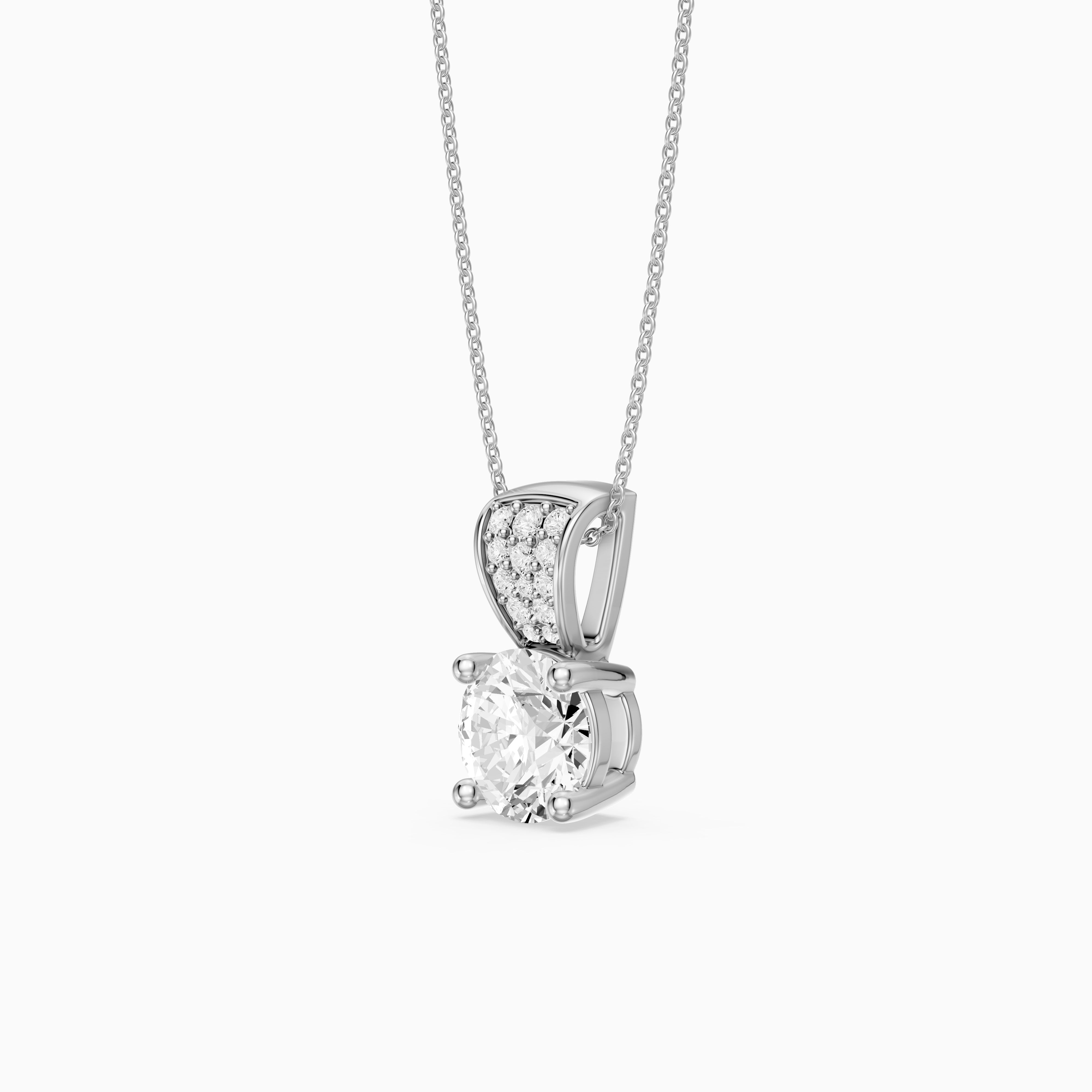 Jennifer Round Lab Grown Diamond Drop Pendant