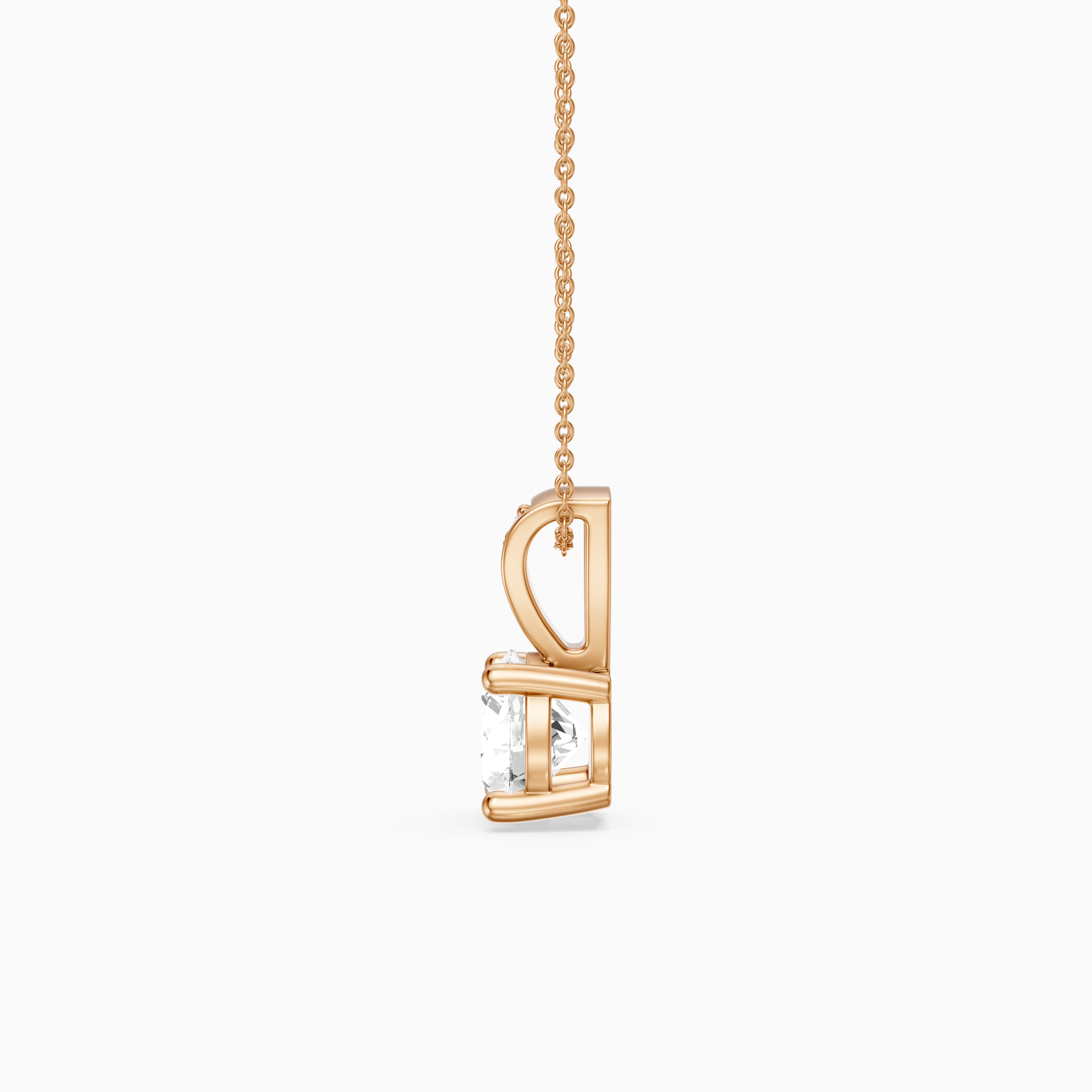 Jennifer Round Lab Grown Diamond Drop Pendant