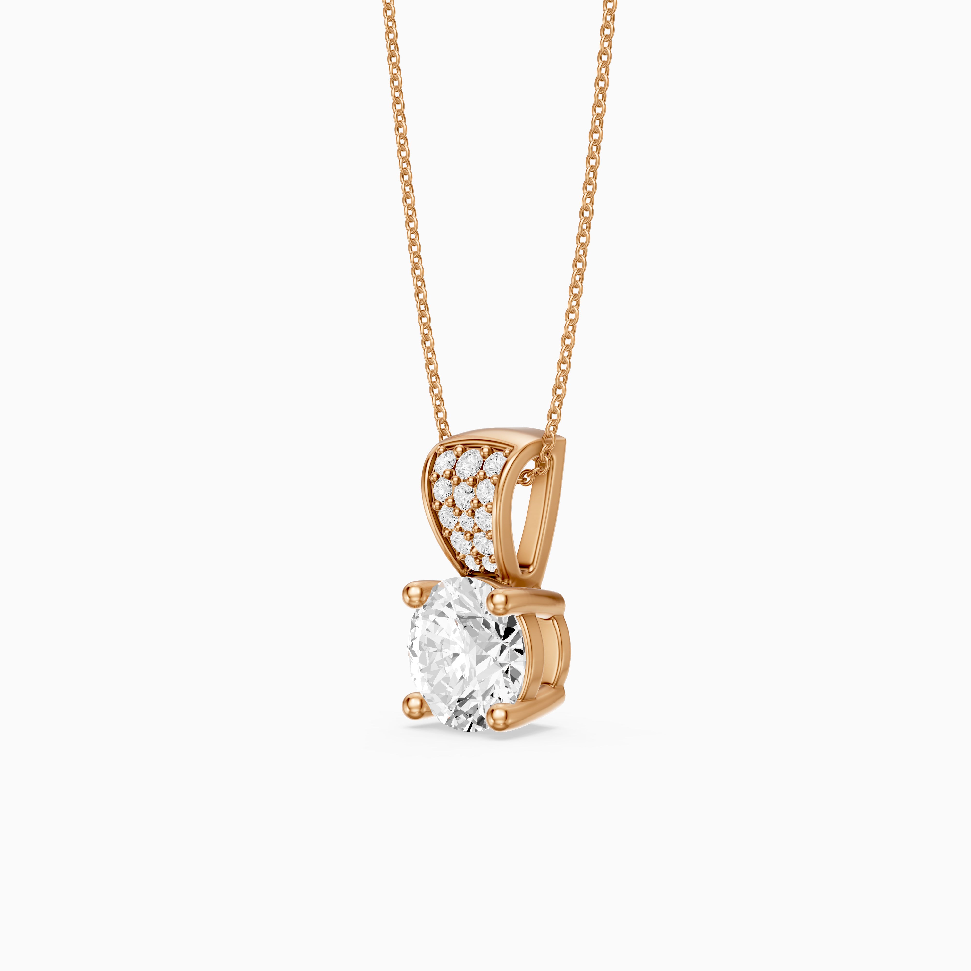 Jennifer Round Lab Grown Diamond Drop Pendant
