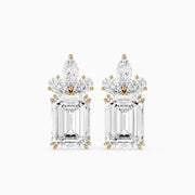 Fern Emerald Cut, Marquise and Pear Lab Grown Diamond Drop Earrings
