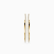 Yulia Round Lab Grown Diamond Skinny Hoop Earrings