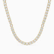 Juniper Oval Lab Grown Diamond Station Tennis Necklace