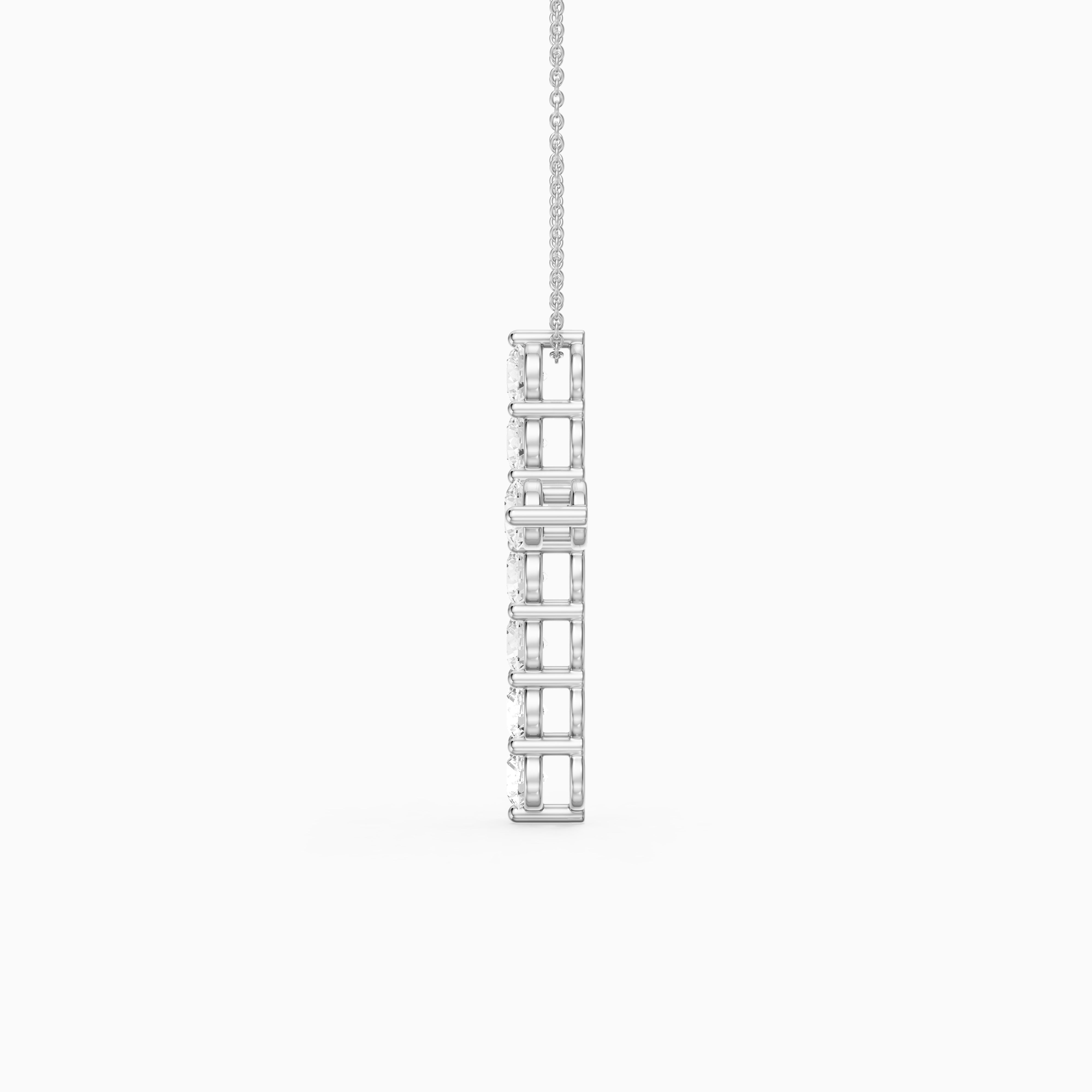 Demi Round Lab Diamond Cross Pendant
