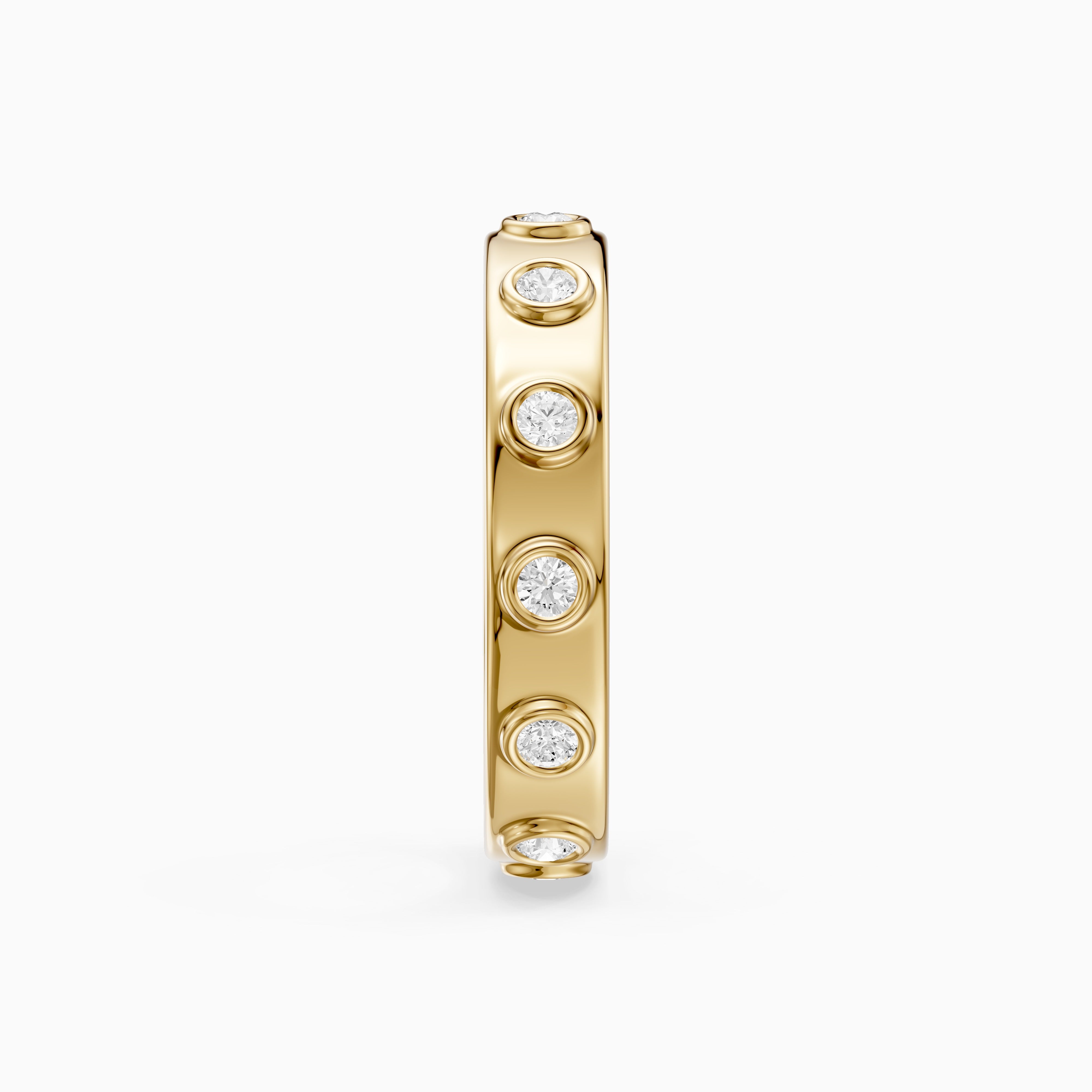 Orla Round Cut Lab Diamond Flush Set Eternity Band