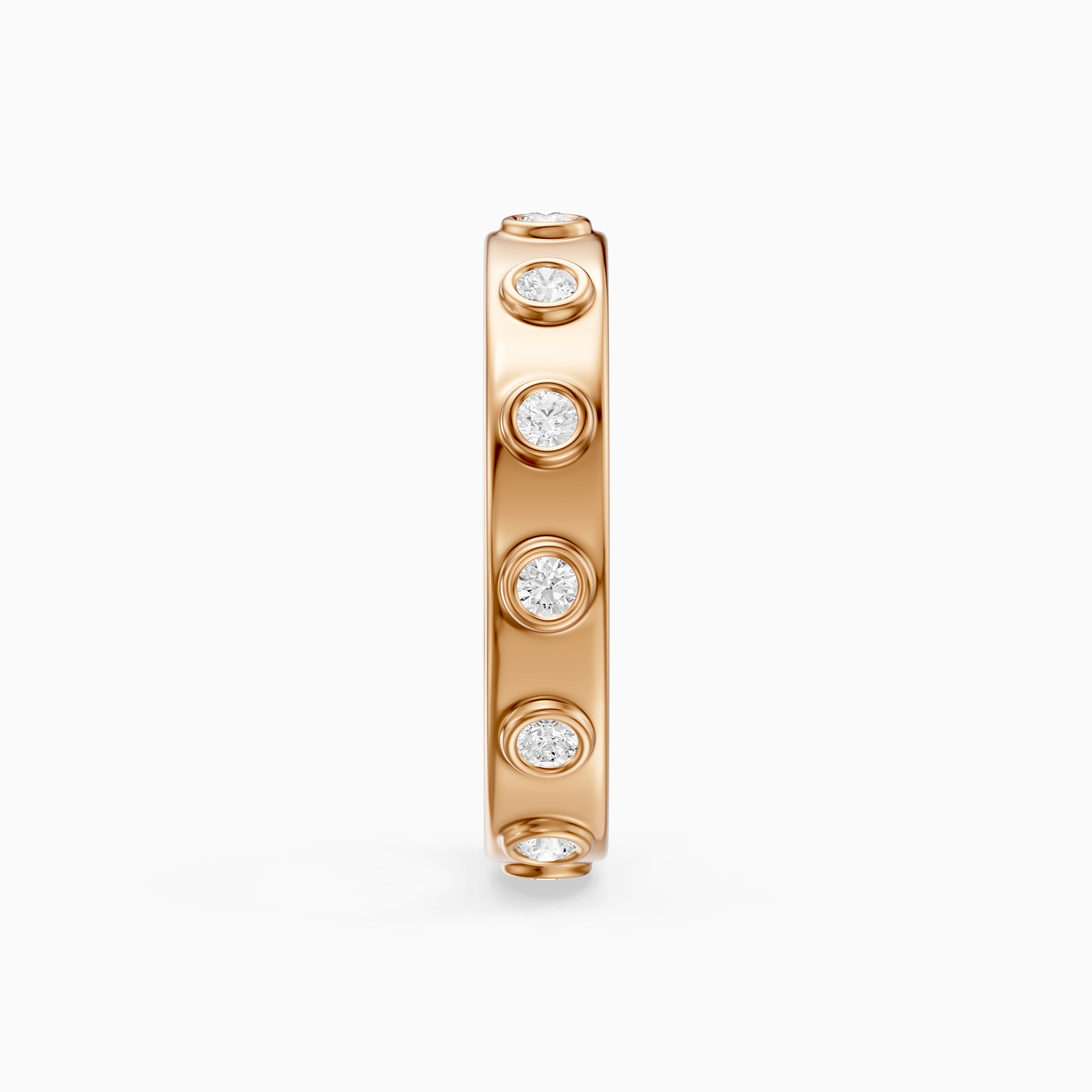 Orla Round Cut Lab Diamond Flush Set Eternity Band