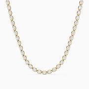 Layla Oval Lab Grown Diamond East West Tennis Necklace