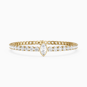 Maxine Marquise Lab Grown Diamond Single Station Tennis Bracelet