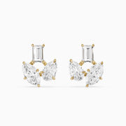 Vesper Marquise Pear Baguette Lab Grown Diamond Designer Stud Earrings