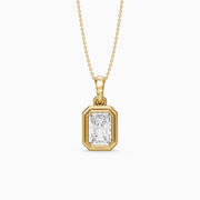 Maggie Radiant Cut Lab Grown Diamond Double Frame Pendant