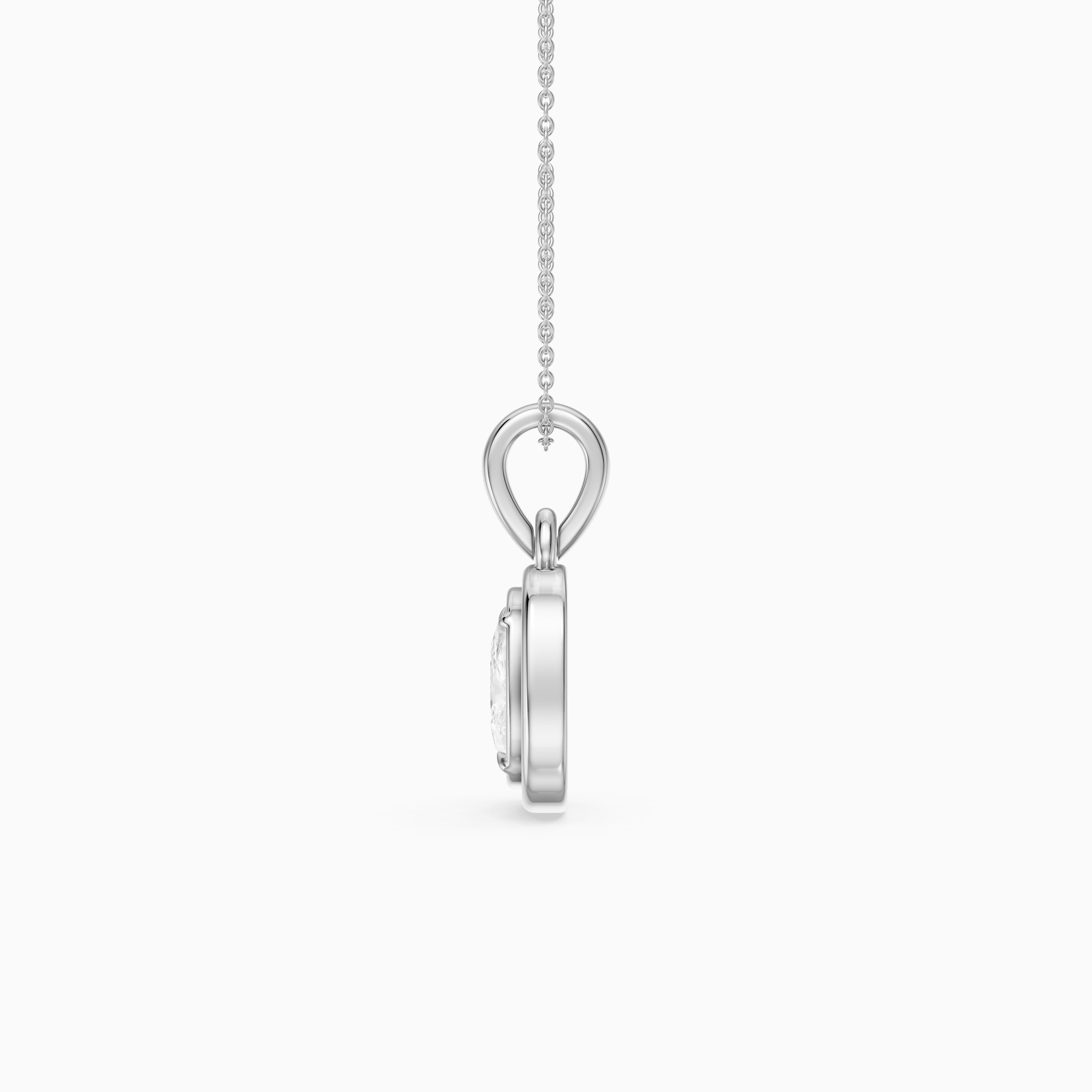 Blake Elongated Cushion Double Bezel Lab Grown Diamond Pendant