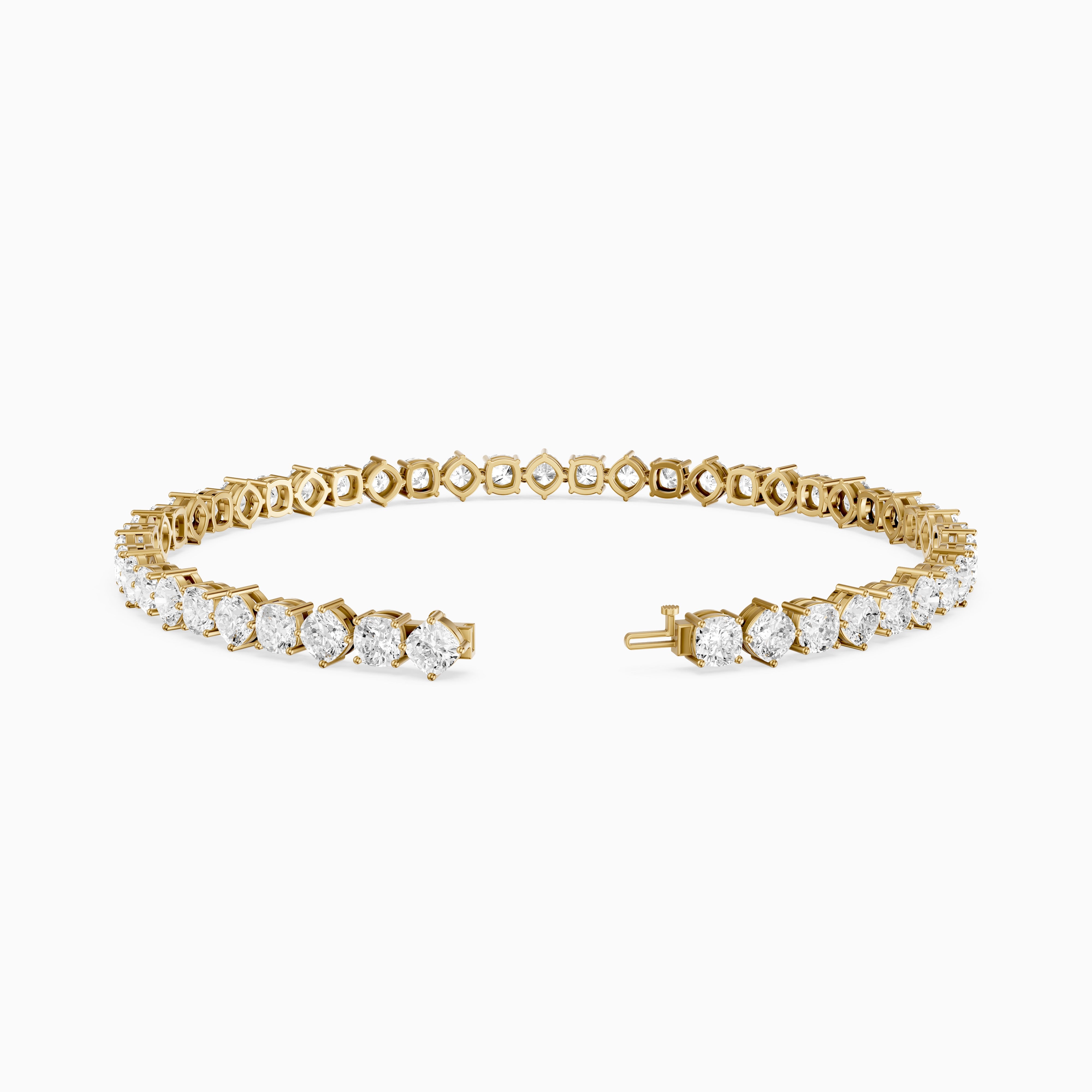 Florence Cushion Cut Lab Grown Diamond Tennis Bracelet