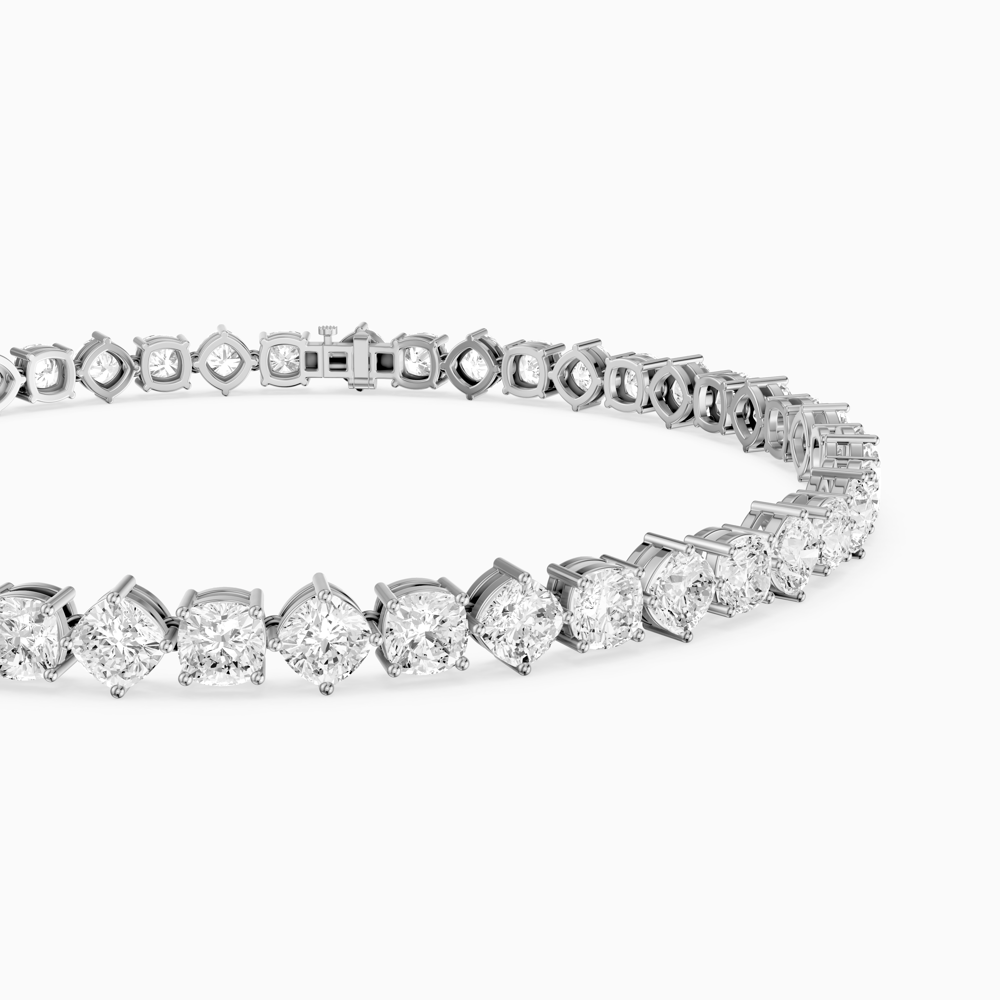 Florence Cushion Cut Lab Grown Diamond Tennis Bracelet
