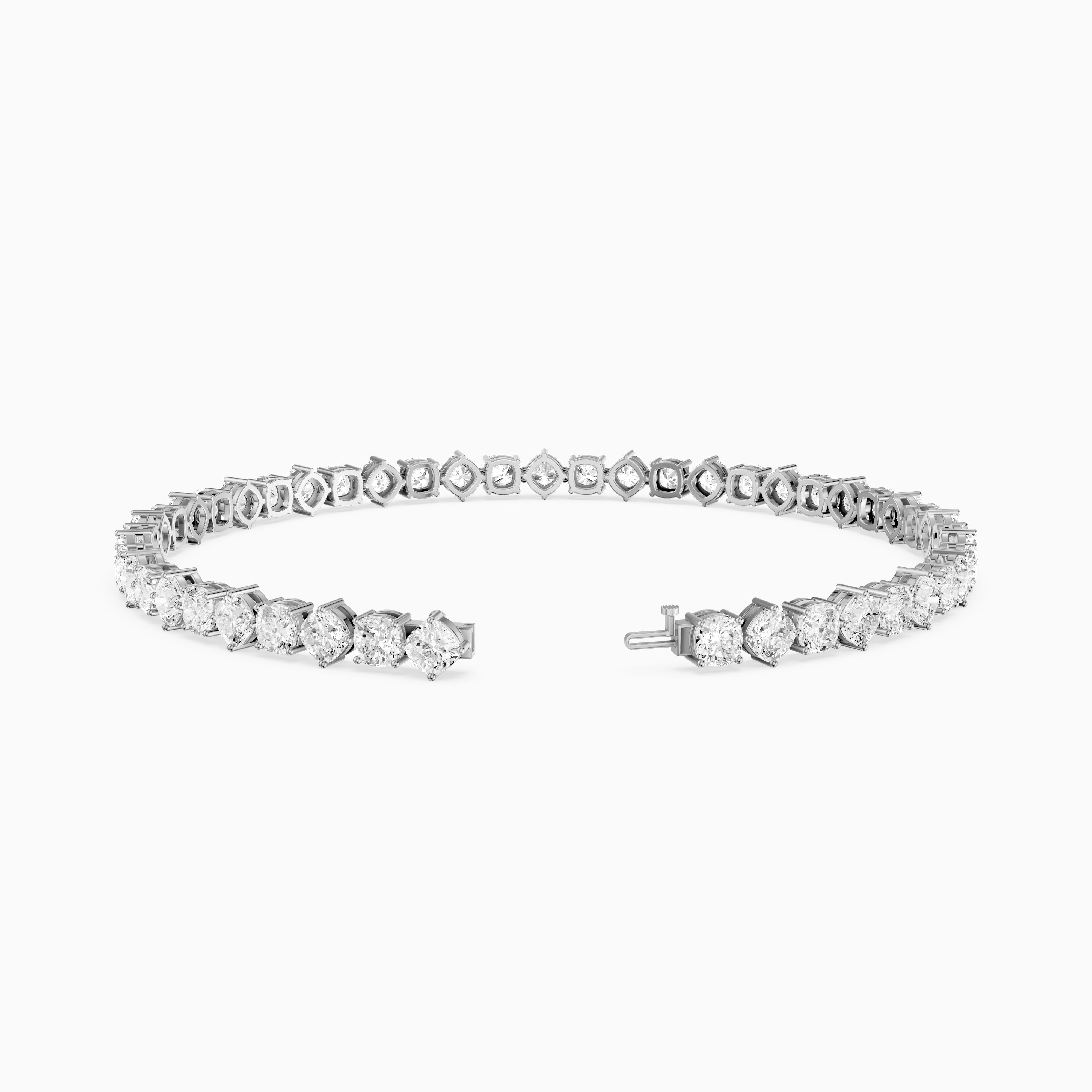 Florence Cushion Cut Lab Grown Diamond Tennis Bracelet