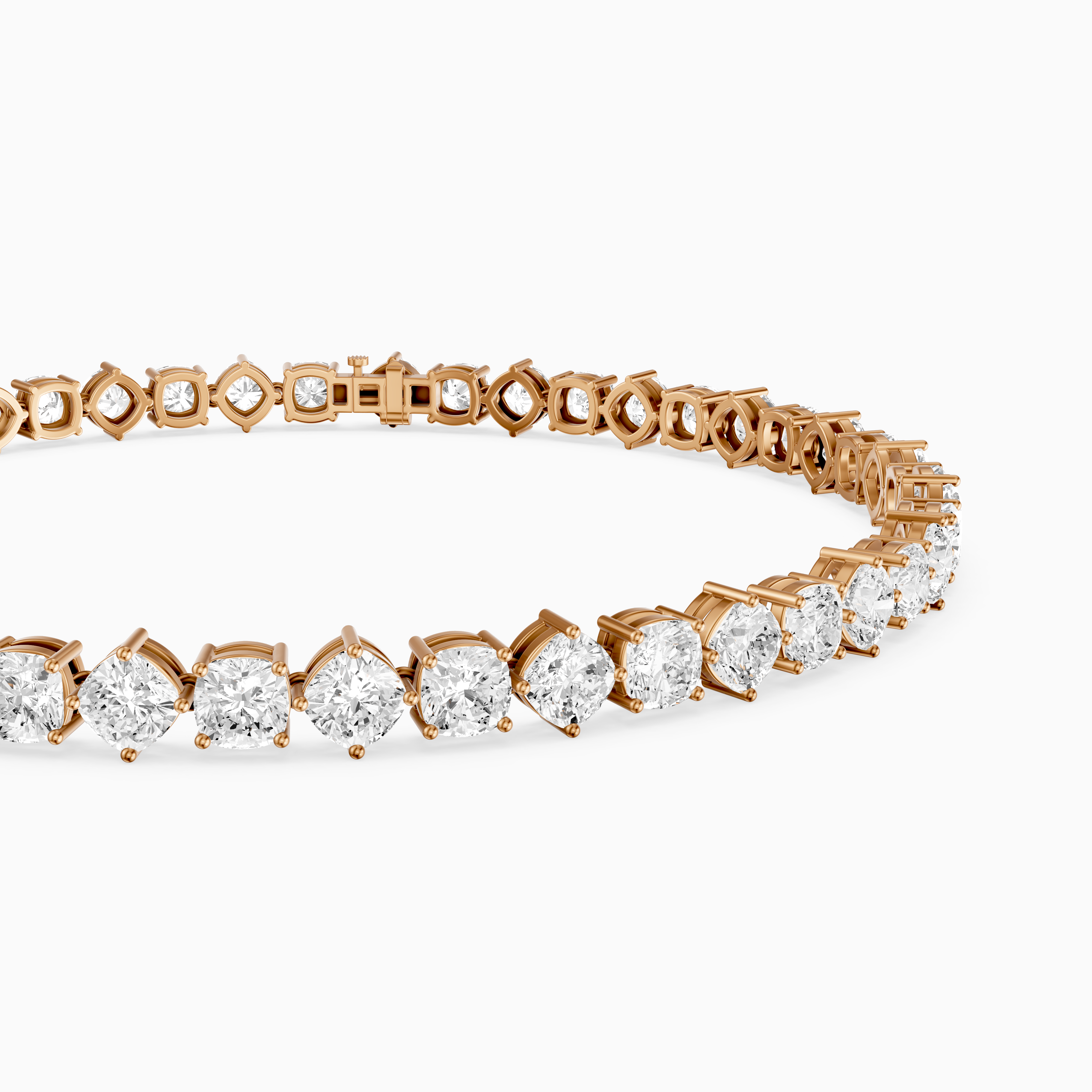 Florence Cushion Cut Lab Grown Diamond Tennis Bracelet