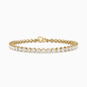 Eloise Round Lab Grown Diamond Four Prong Tennis Bracelet
