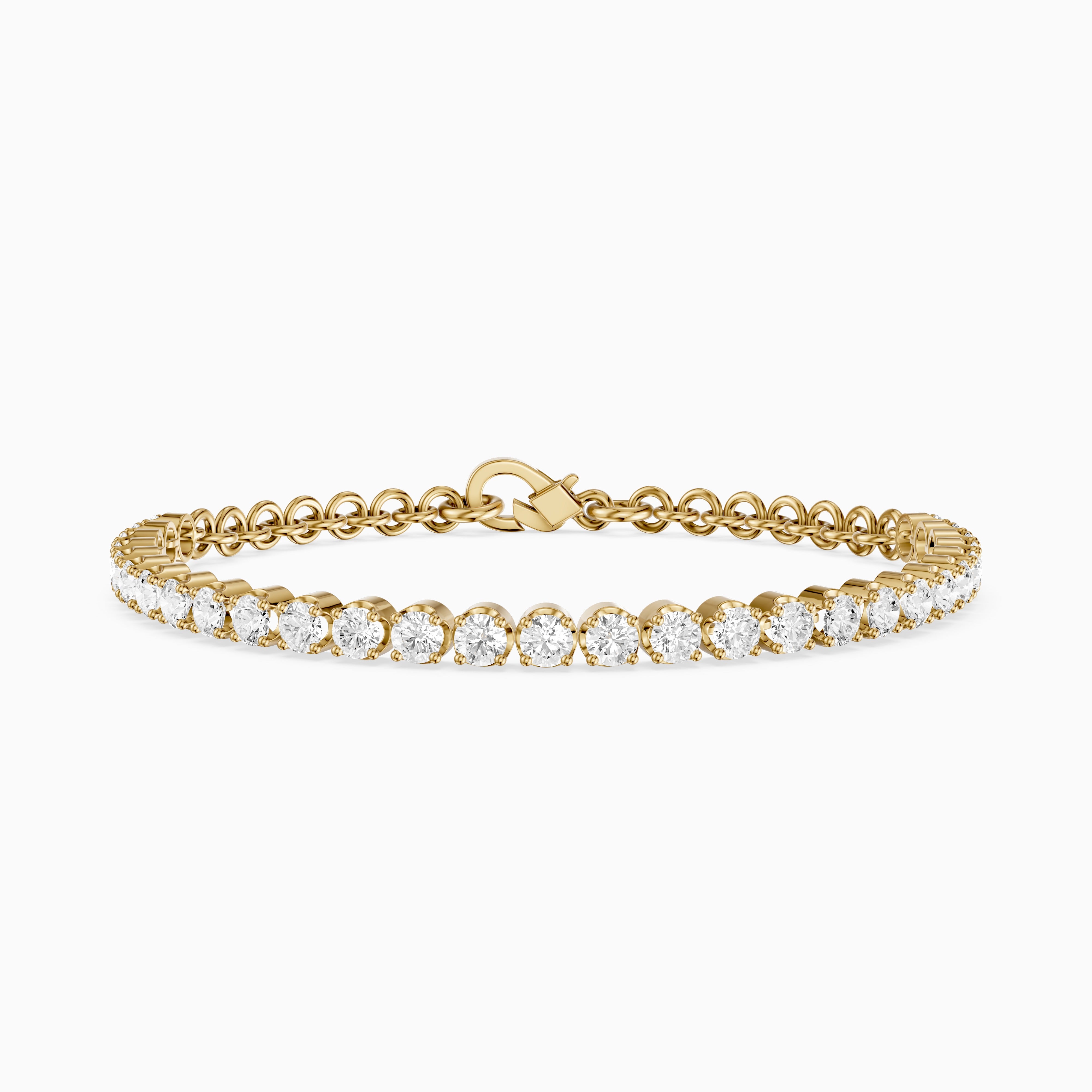 Eloise Round Lab Grown Diamond Four Prong Tennis Bracelet