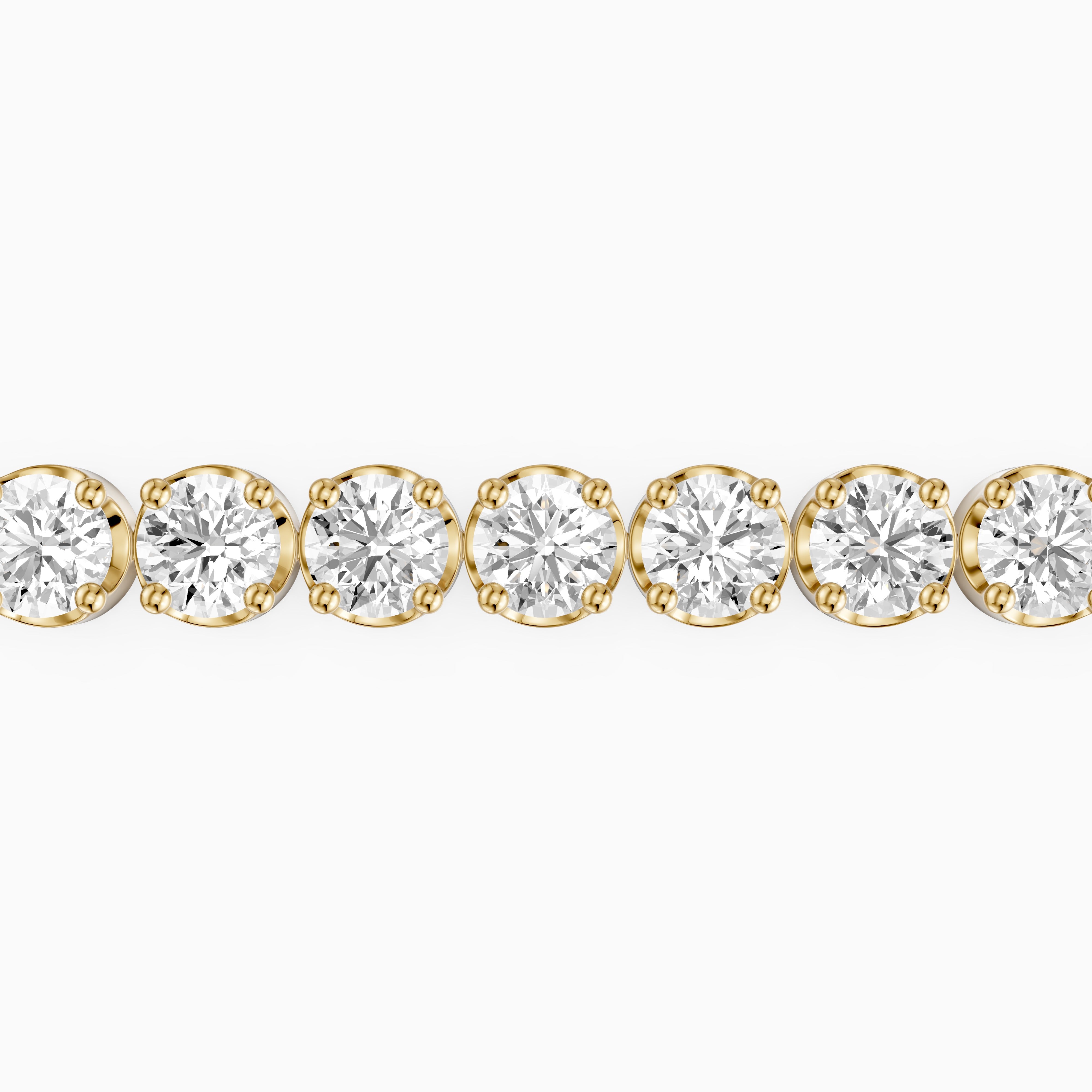 Eloise Round Lab Grown Diamond Four Prong Tennis Bracelet