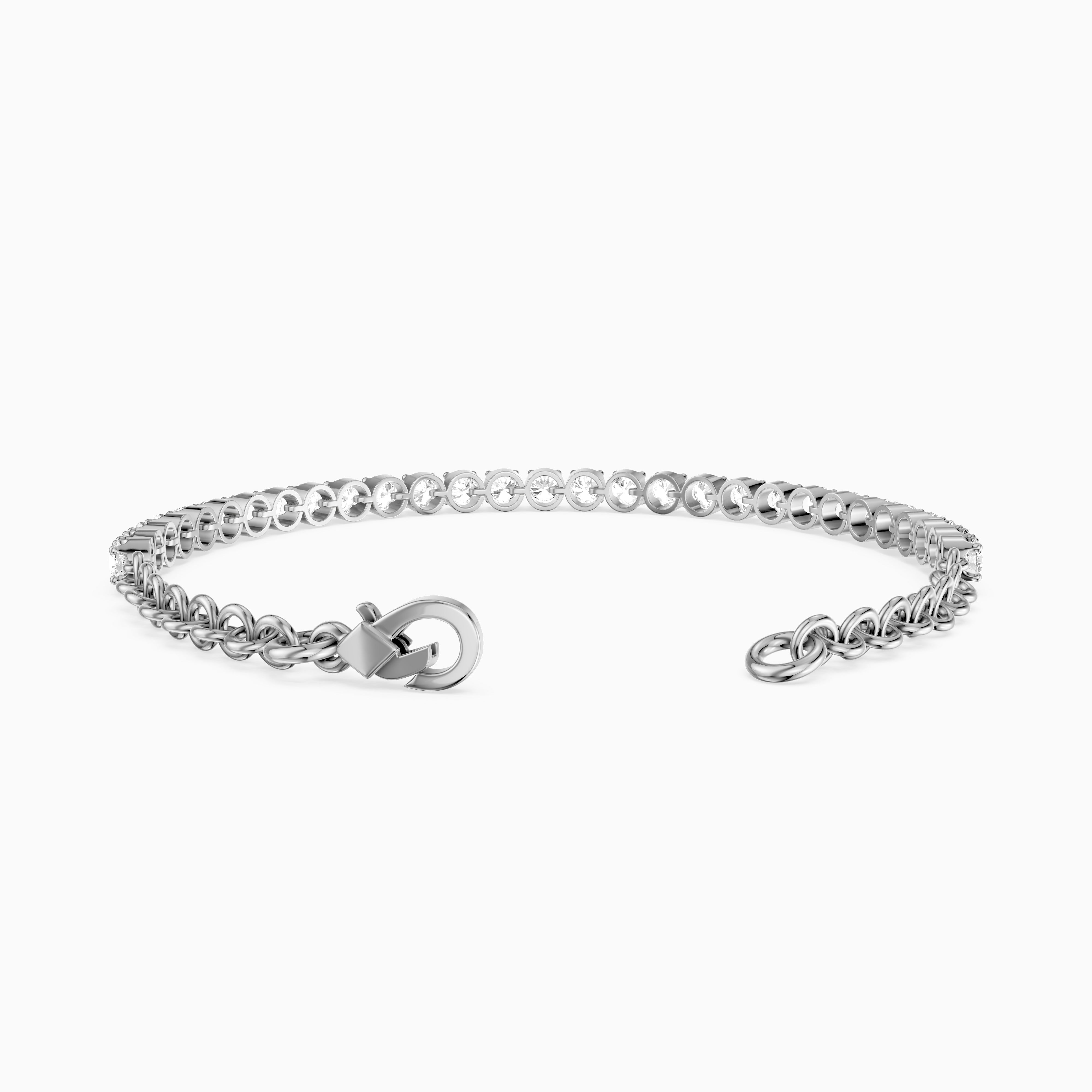 Eloise Round Lab Grown Diamond Four Prong Tennis Bracelet