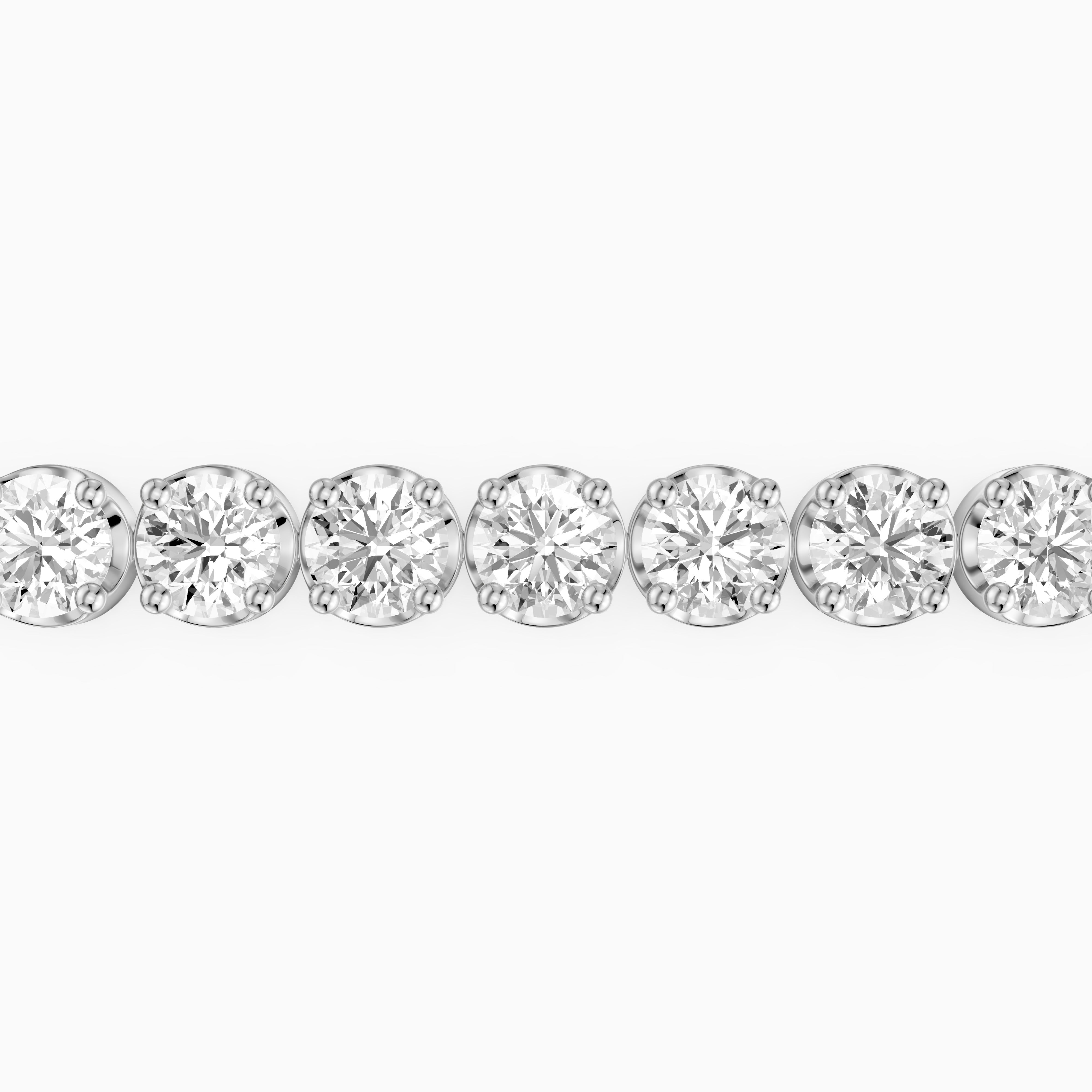 Eloise Round Lab Grown Diamond Four Prong Tennis Bracelet