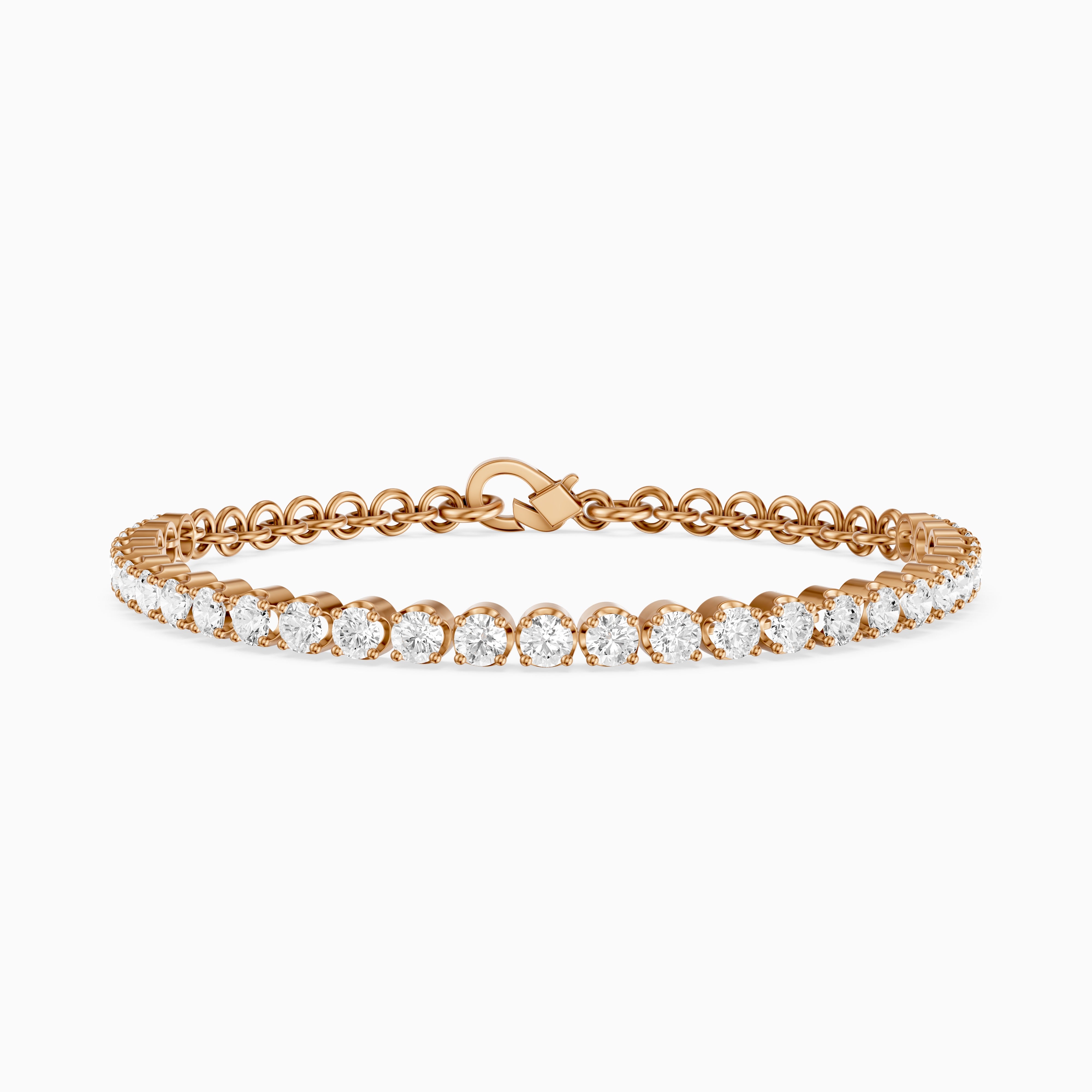Eloise Round Lab Grown Diamond Four Prong Tennis Bracelet