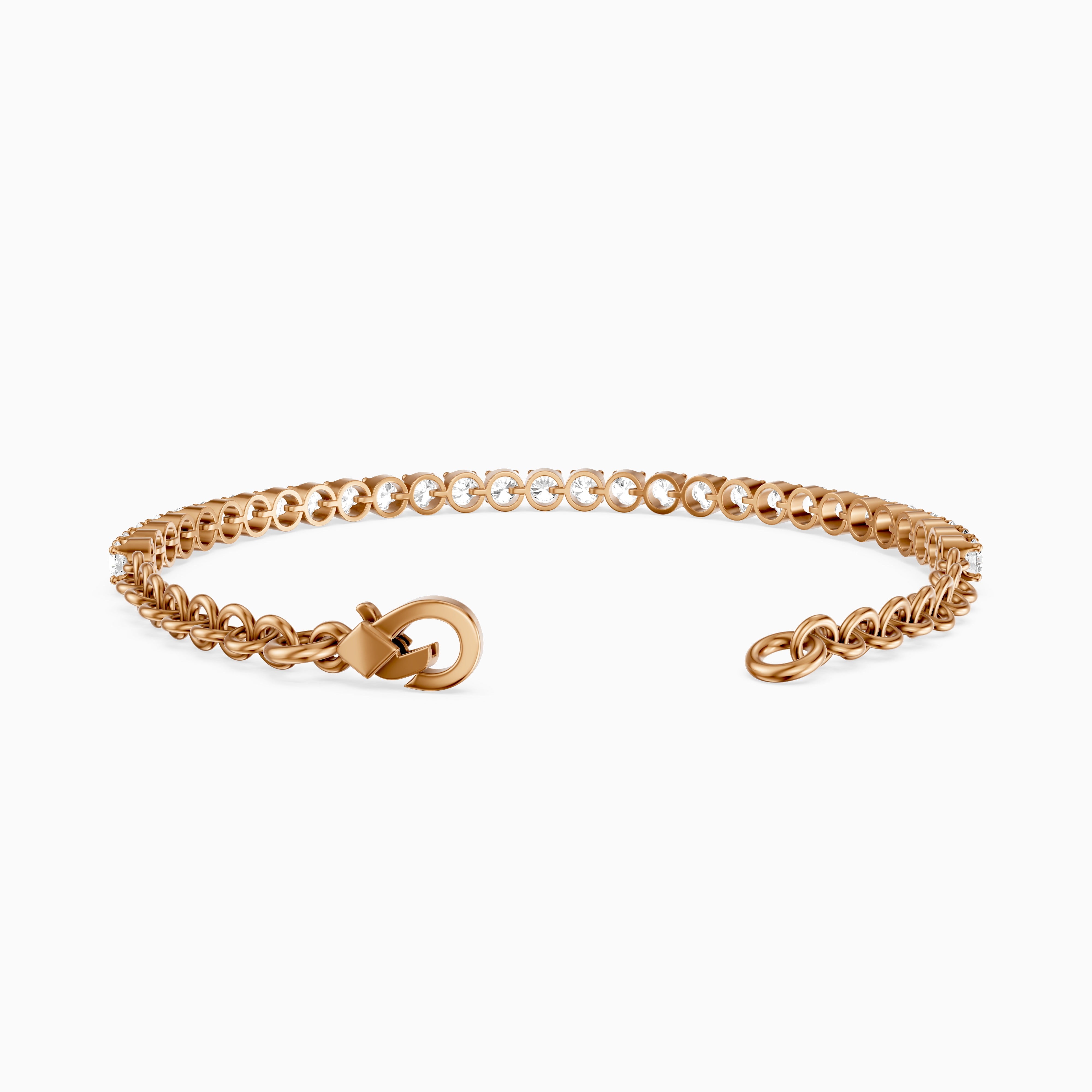 Eloise Round Lab Grown Diamond Four Prong Tennis Bracelet