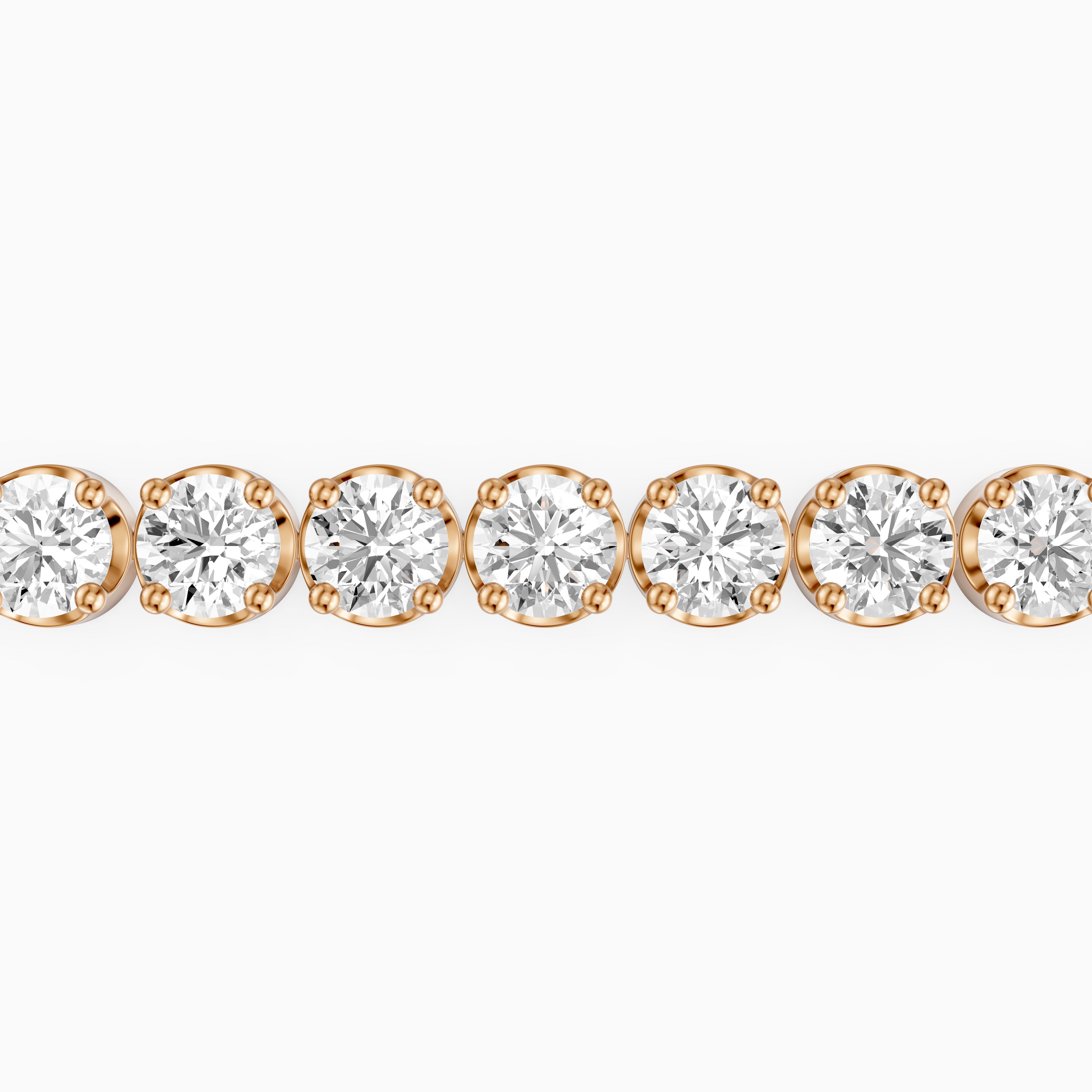 Eloise Round Lab Grown Diamond Four Prong Tennis Bracelet
