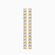 Odette Round Lab Grown Diamond Tennis Drop Earrings