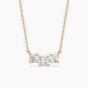 Sylvia Round Lab Grown Diamond Trio Pendant