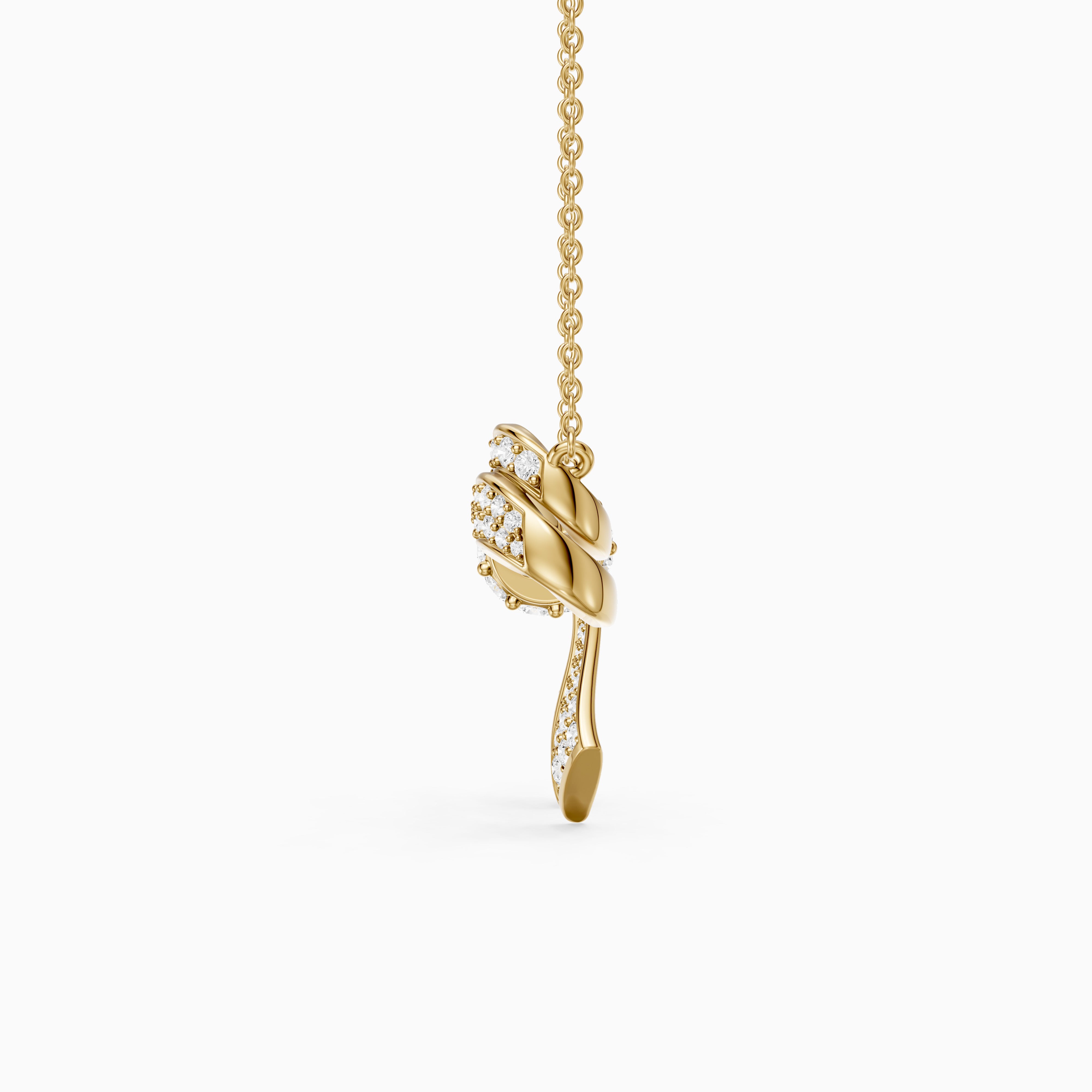 Kimberly Round Lab Grown Diamond Bow Pendant