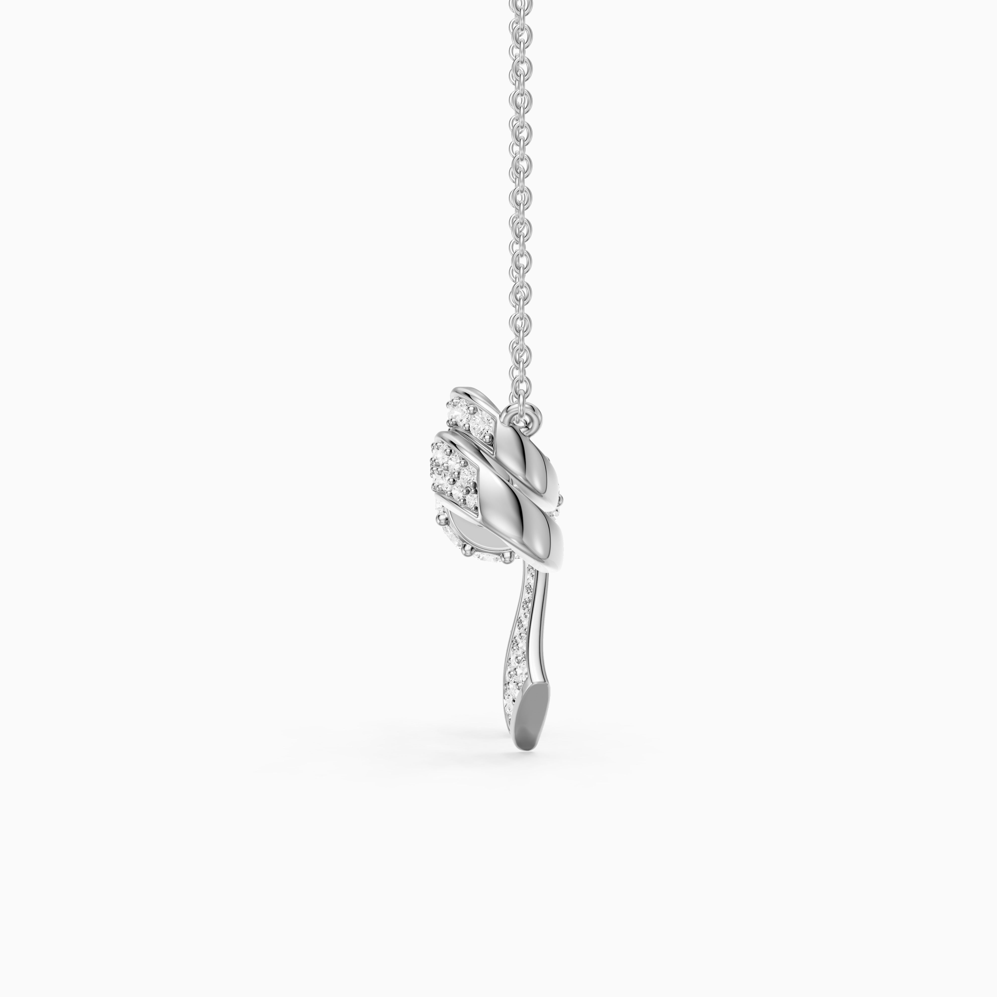 Kimberly Round Lab Grown Diamond Bow Pendant