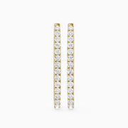 Raluca Round Lab Grown Diamond Petite Hoop Earrings