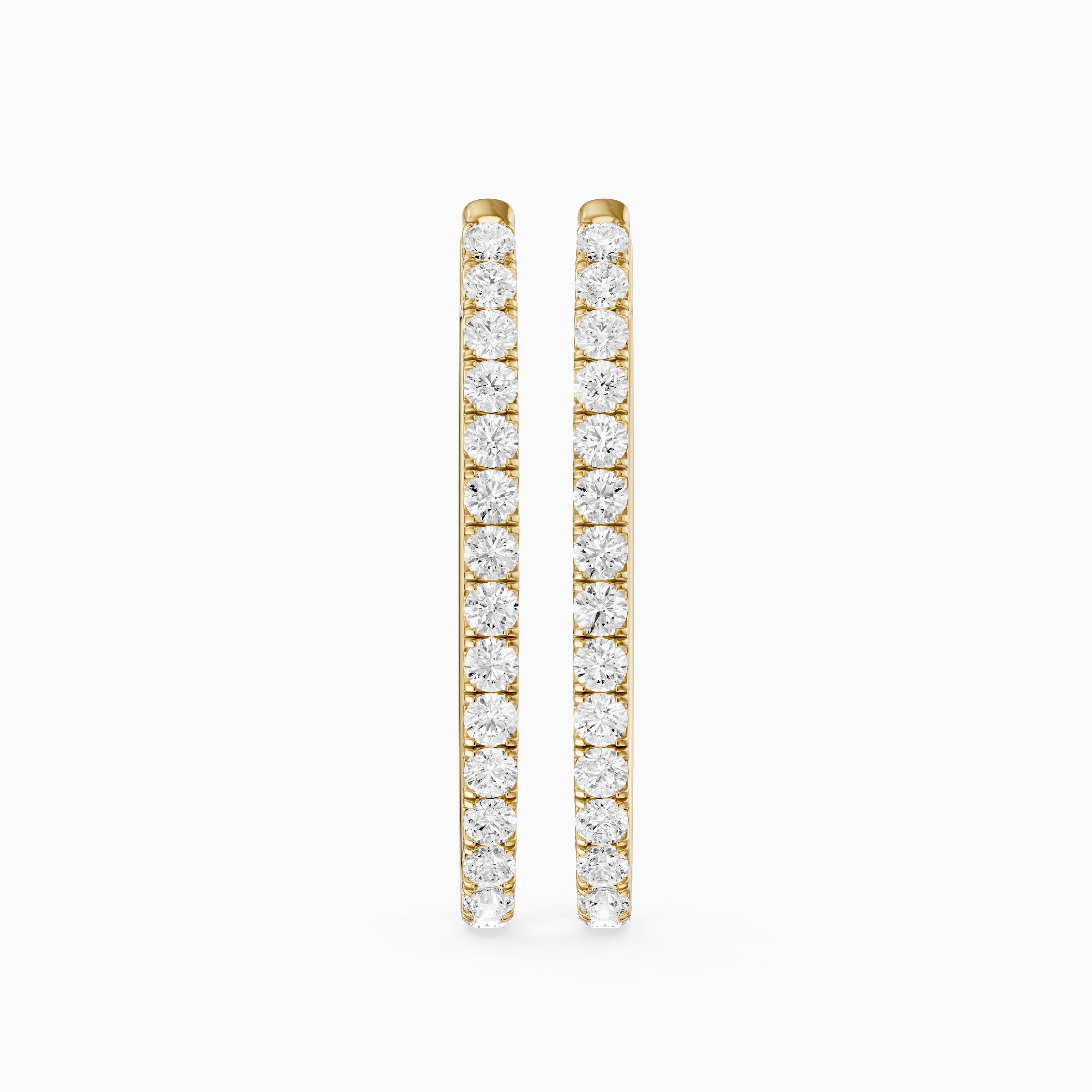 Raluca Round Lab Grown Diamond Petite Hoop Earrings