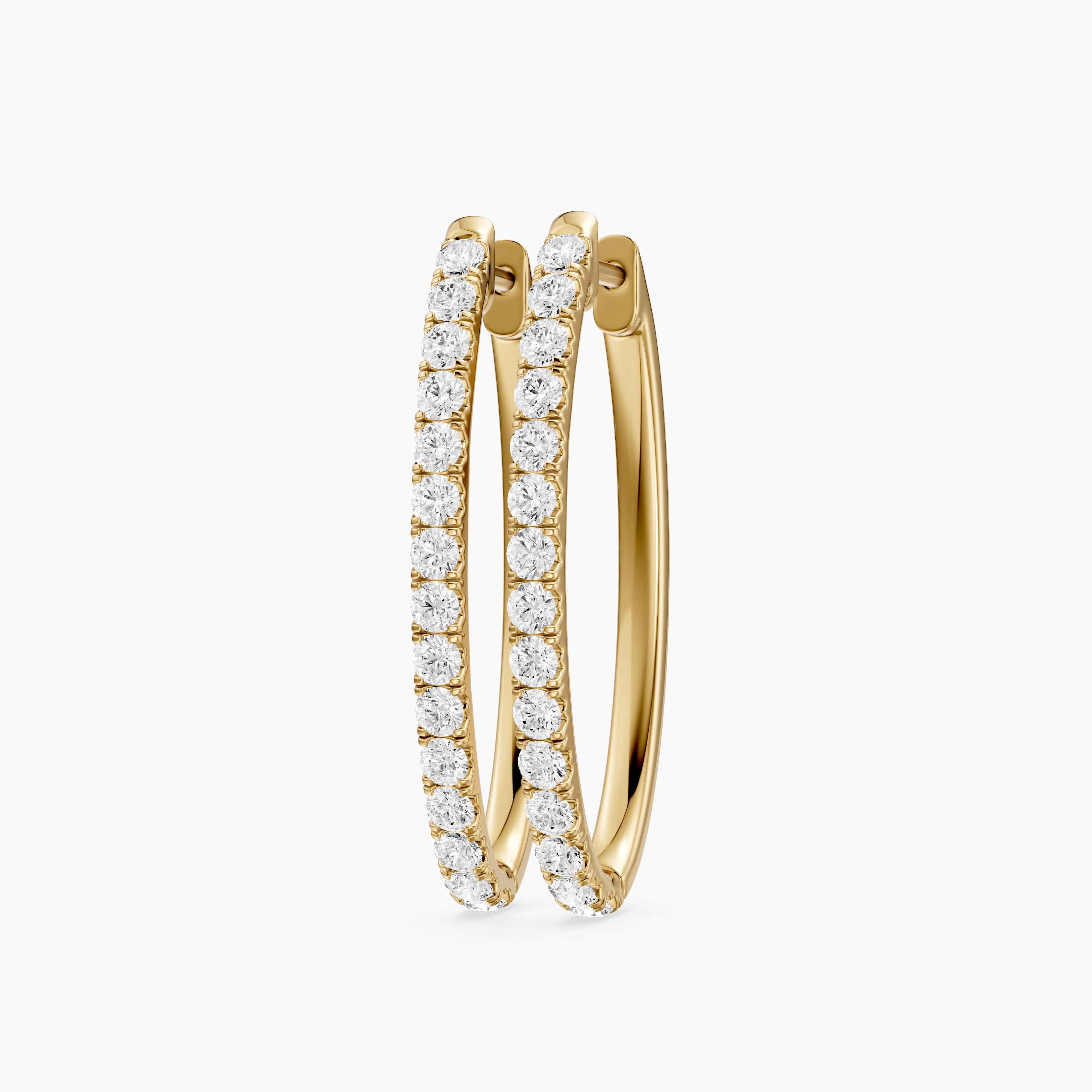 Raluca Round Lab Grown Diamond Petite Hoop Earrings