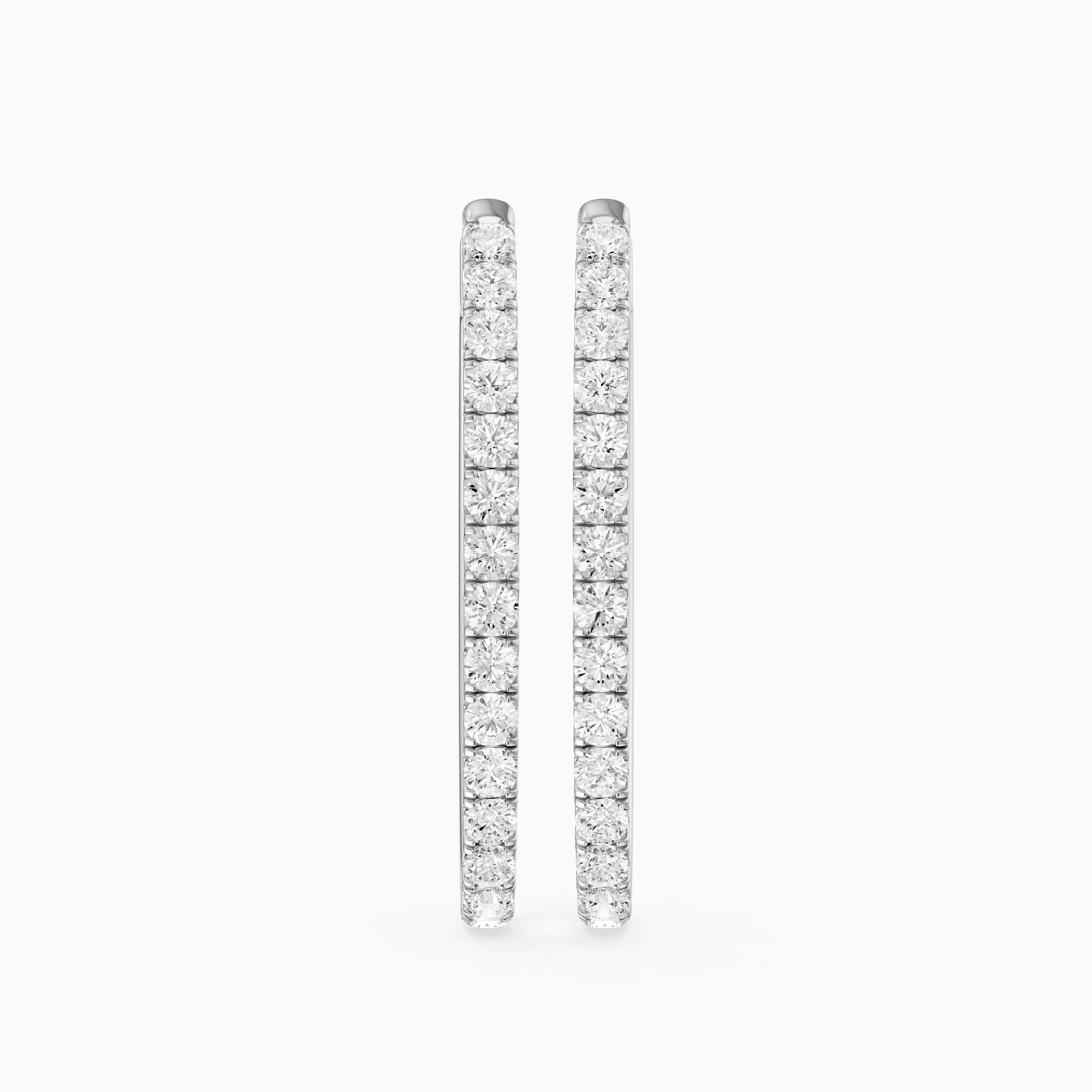 Raluca Round Lab Grown Diamond Petite Hoop Earrings