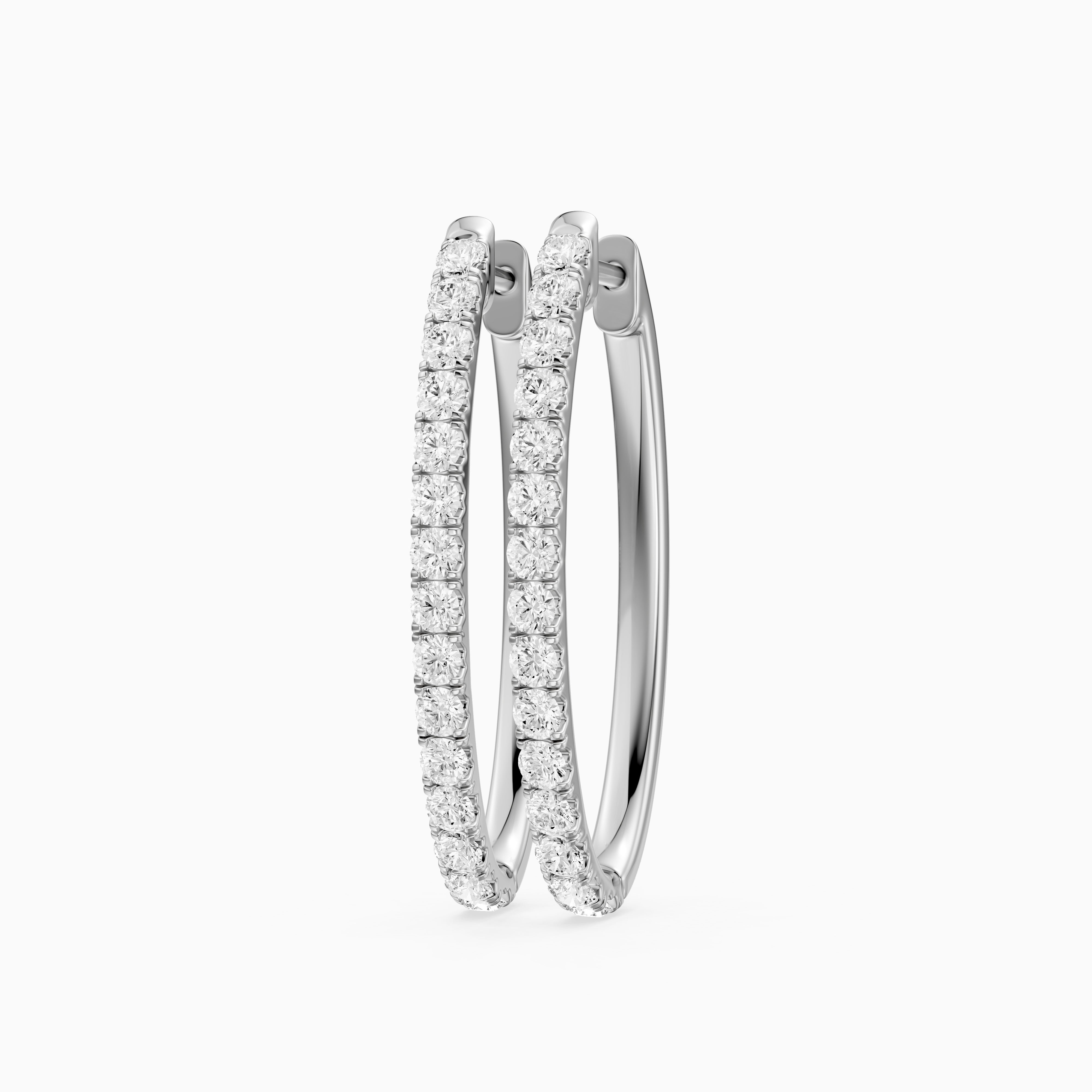 Raluca Round Lab Grown Diamond Petite Hoop Earrings