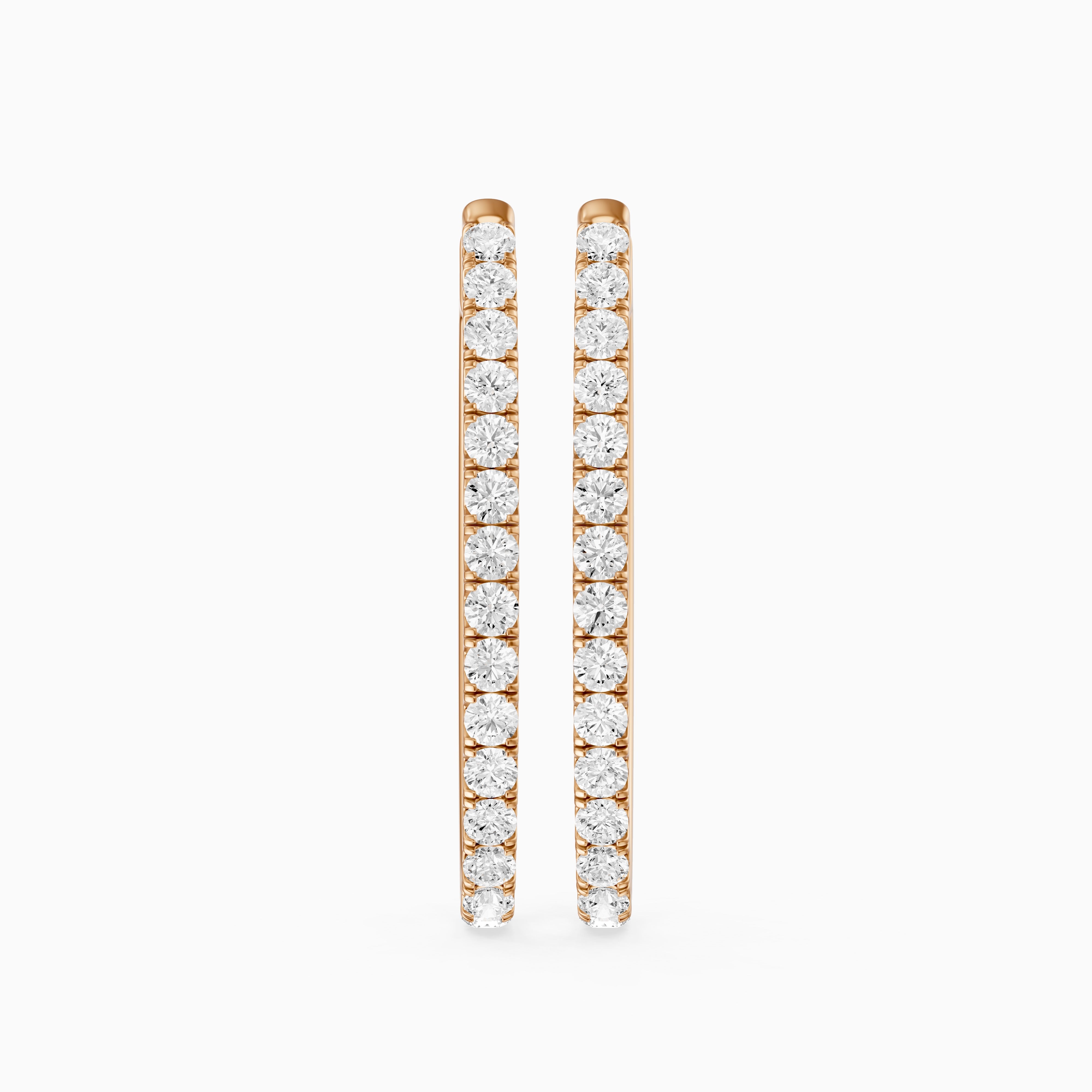 Raluca Round Lab Grown Diamond Petite Hoop Earrings