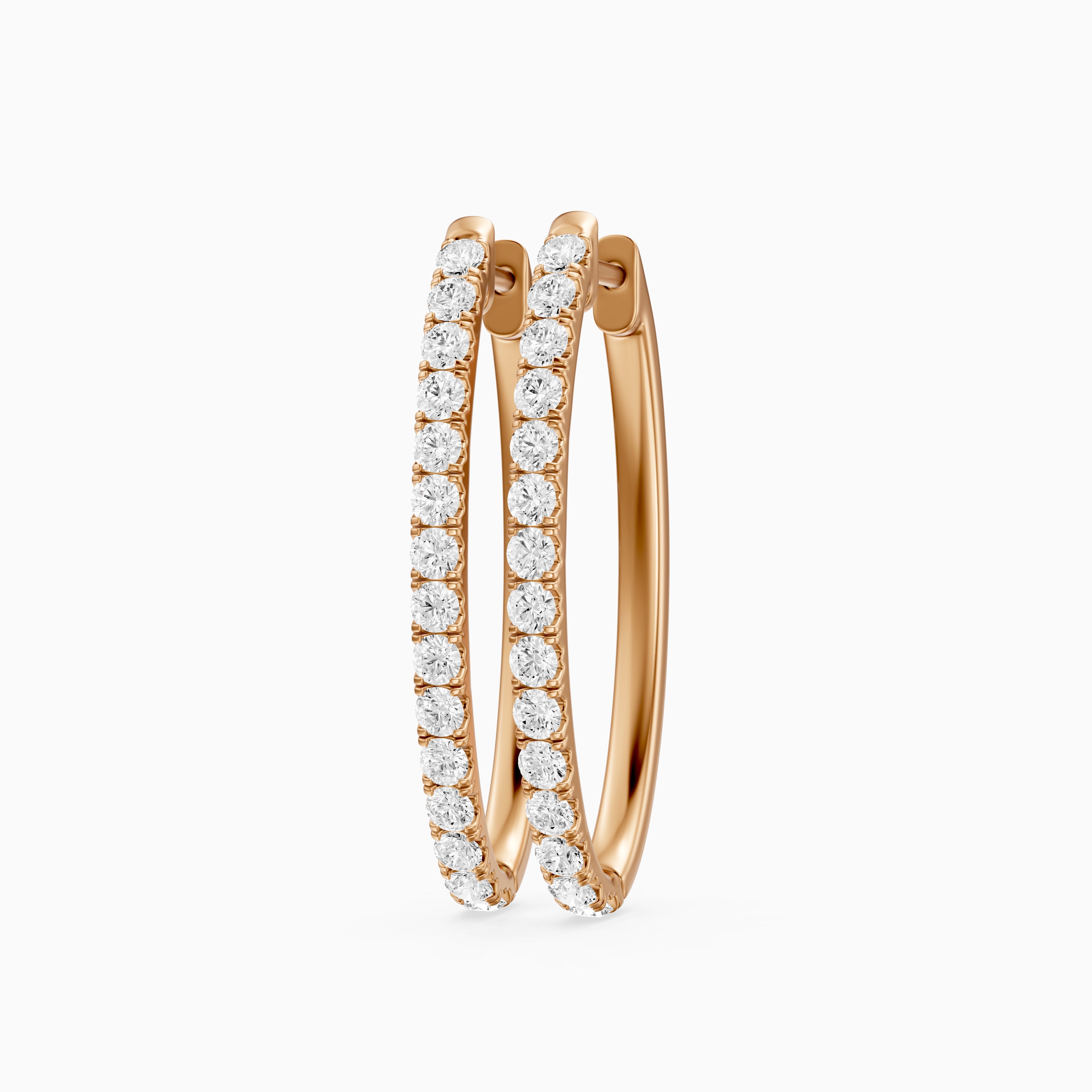 Raluca Round Lab Grown Diamond Petite Hoop Earrings