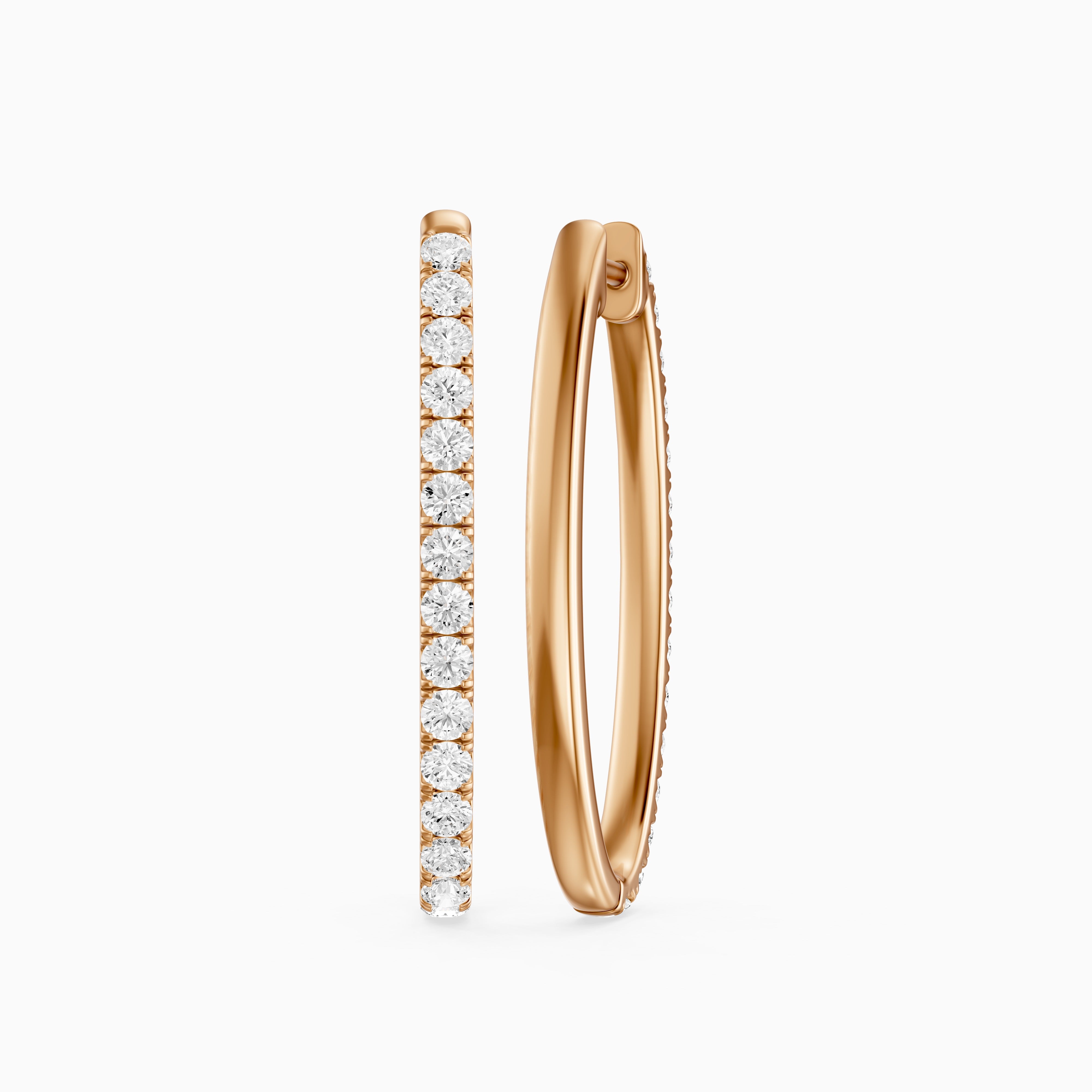 Raluca Round Lab Grown Diamond Petite Hoop Earrings