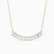 Elaine Emerald Cut Lab Grown Diamond Bar Necklace