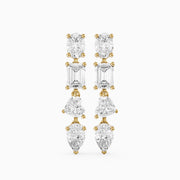 Queenie Oval, Emerald Cut, Heart, and Pear Lab Grown Diamond Drop Earrings