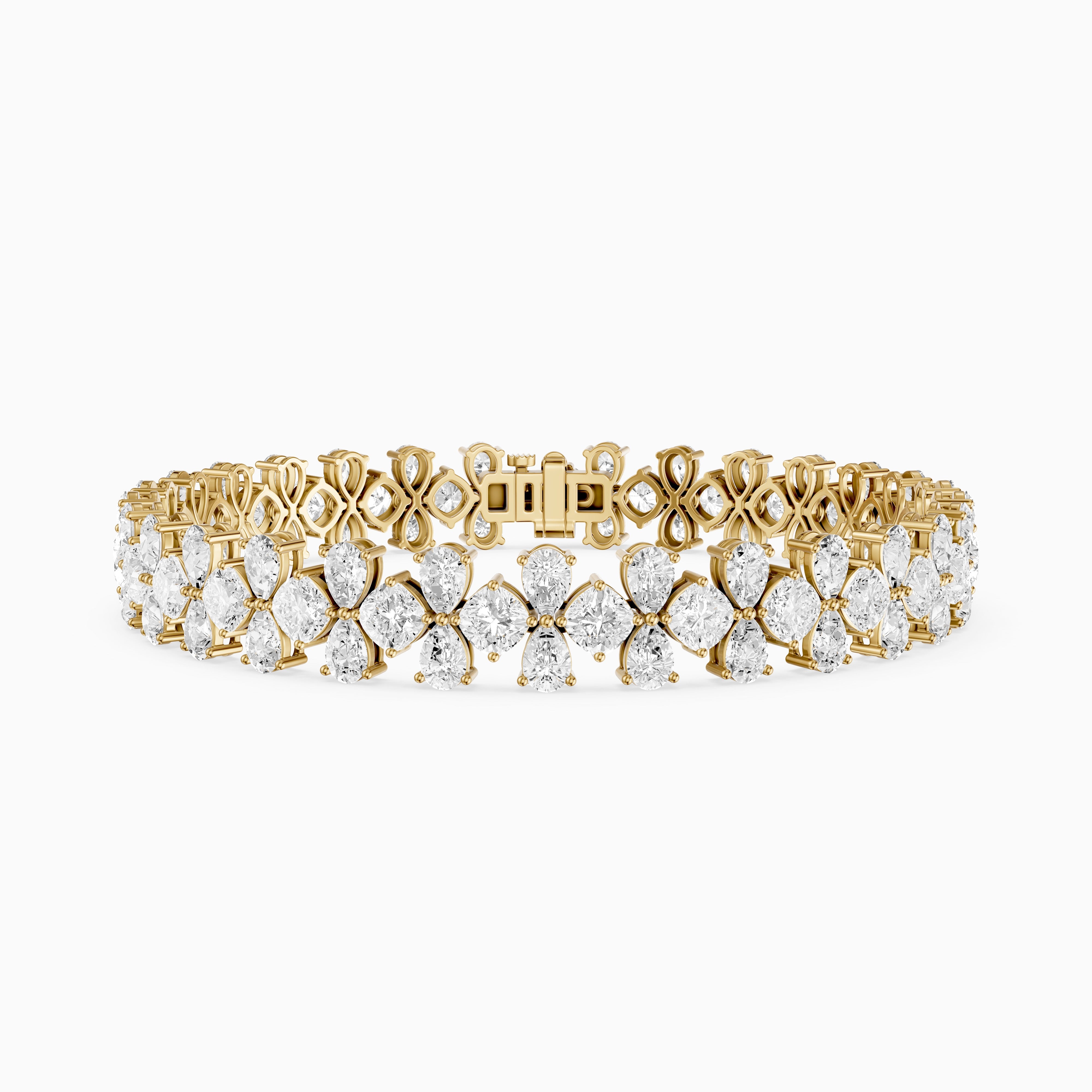 Patricia Pear and Cushion Shape Lab Grown Diamond Tennis Bracelet