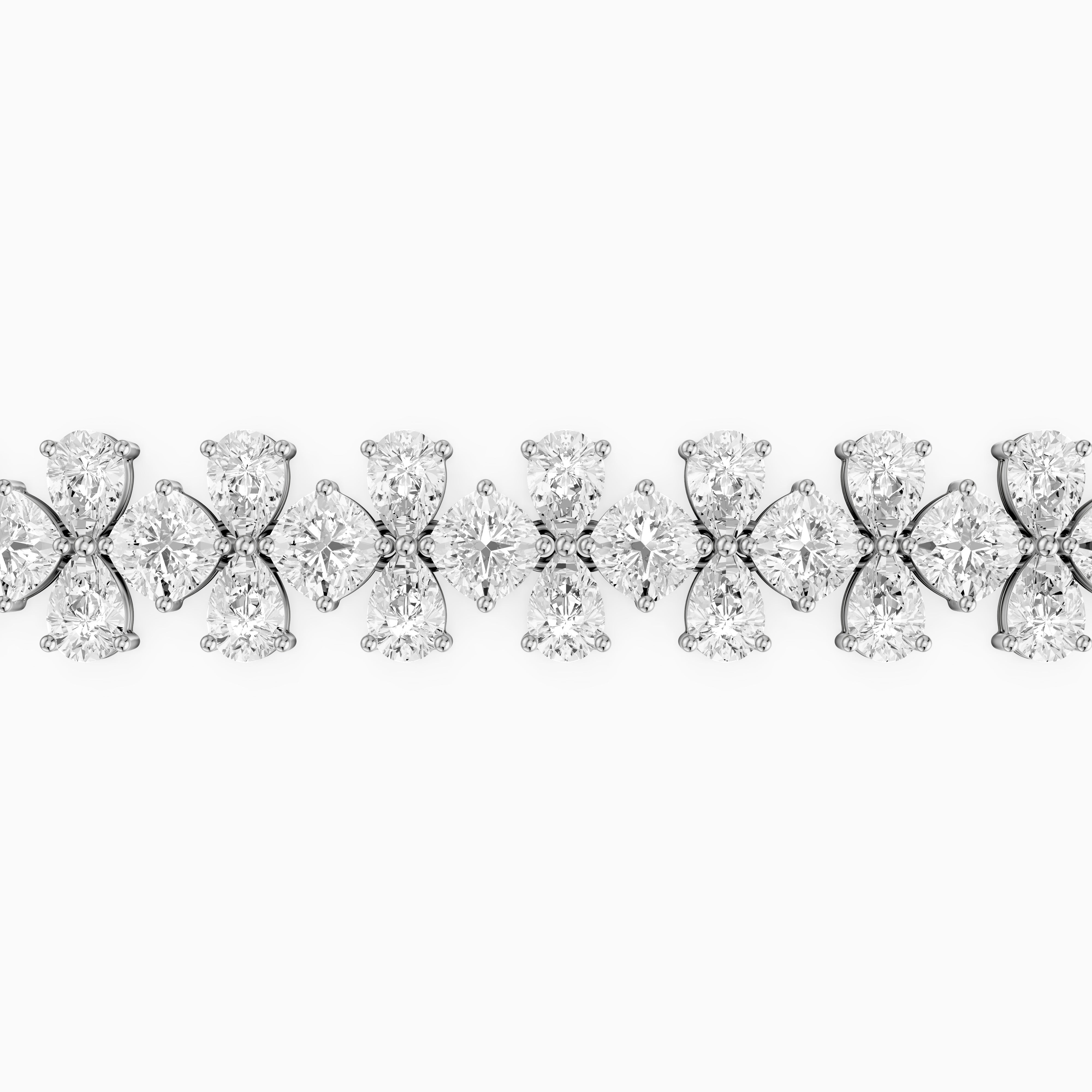 Patricia Pear and Cushion Shape Lab Grown Diamond Tennis Bracelet